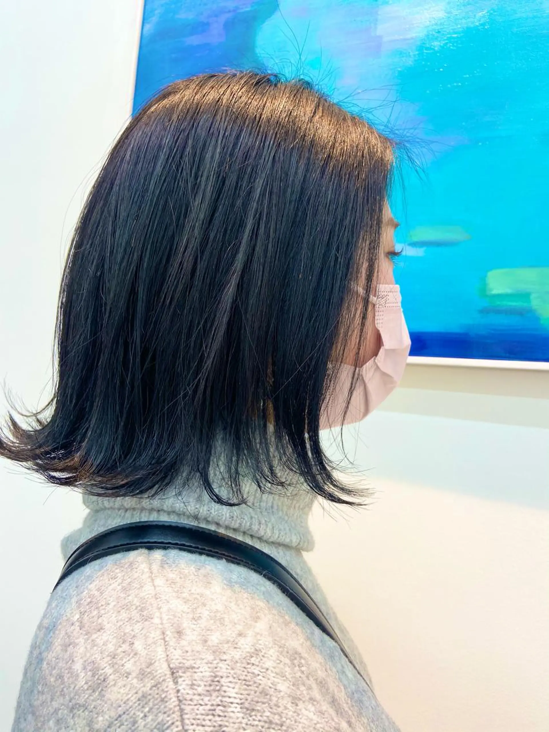 ミディアム 淺谷 美紀のヘアスタイル