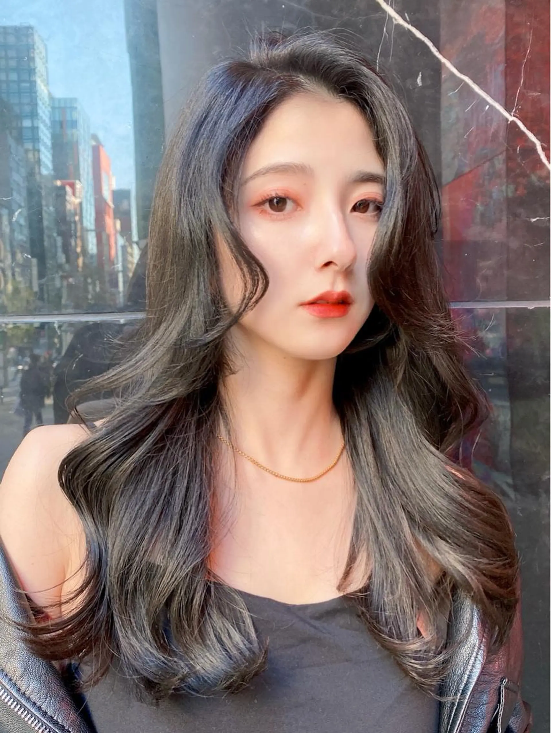 セミロング カット ヘアカラー トリートメント 韓国くびれレイヤー 🇰🇷はづきのヘアスタイル