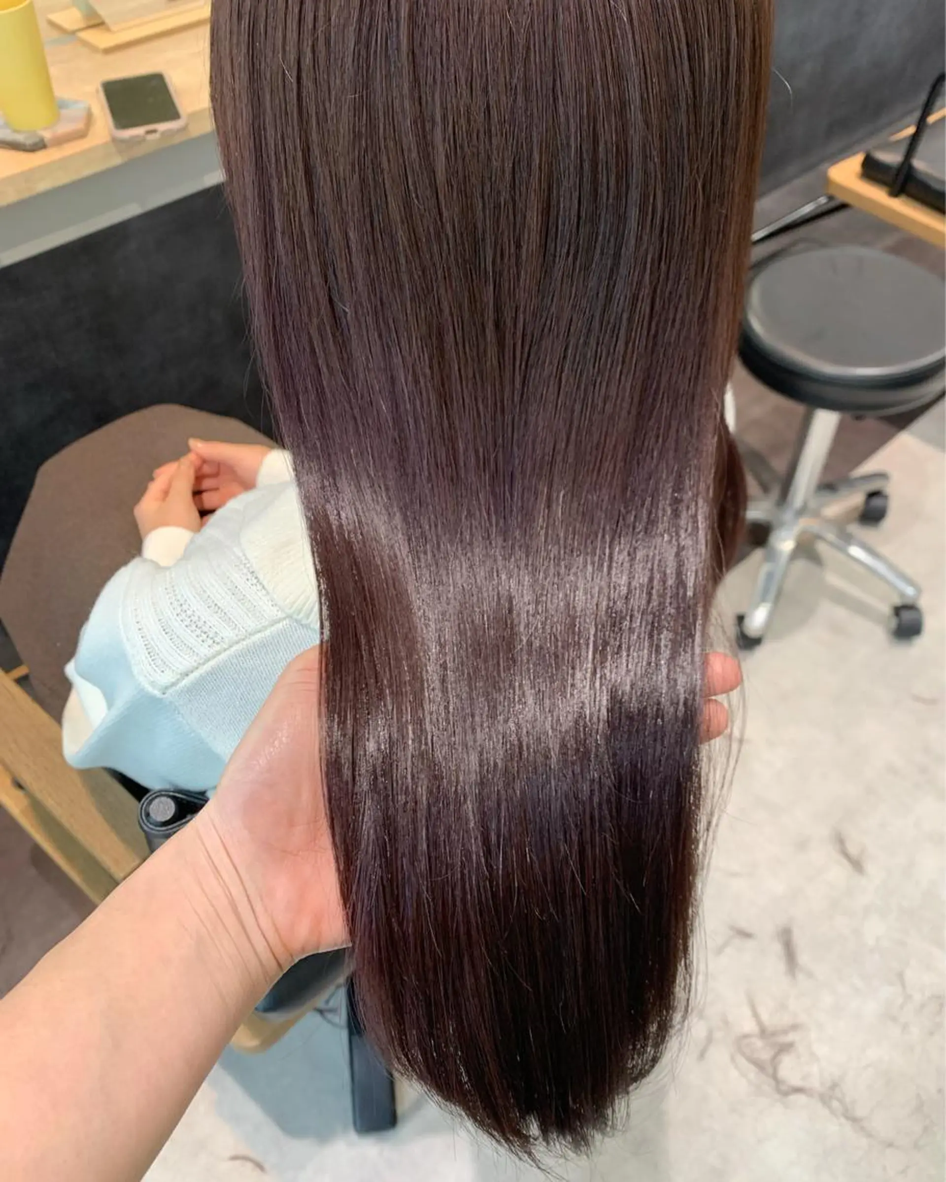 ロング カラー ラベンダーカラー カット ヘアカラー トリートメント hub hair レイヤー/透明感のヘアスタイル