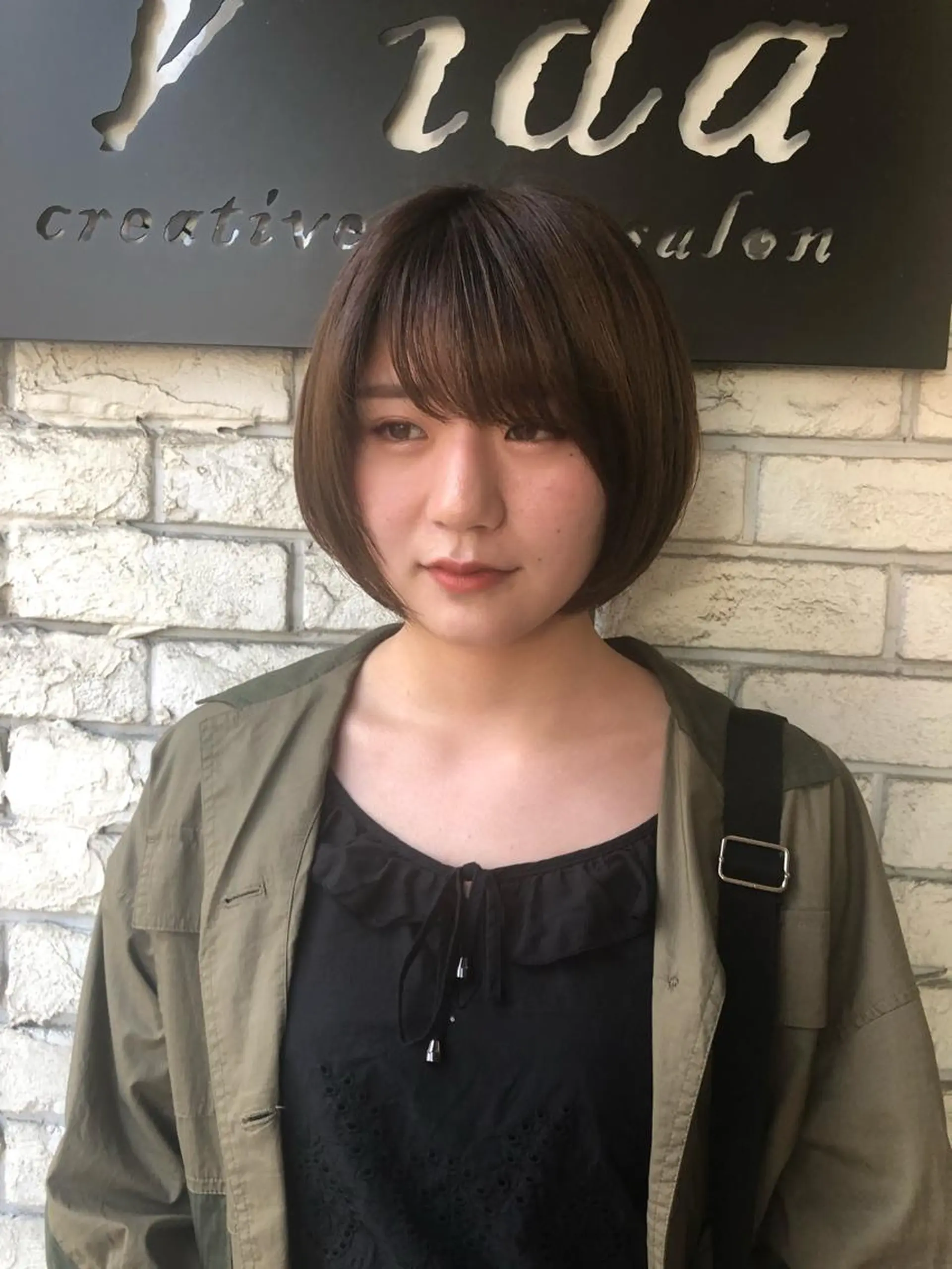 ショート ボブ カット ヘアカラー トリートメント 山崎 雄太のヘアスタイル