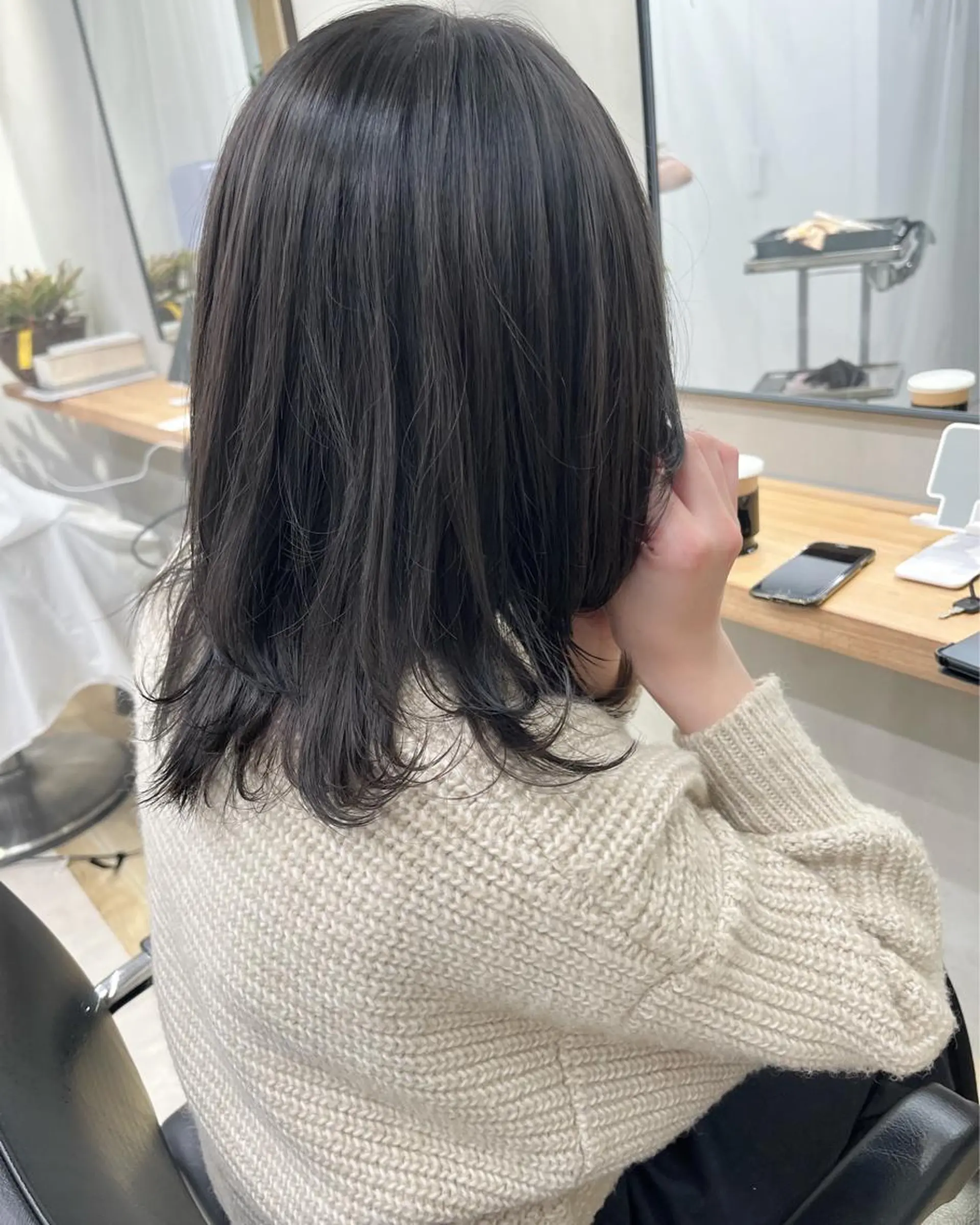 ミディアム カラー グレージュ お洒落パーマ/ボブ ❄️Tomoka❄️のヘアスタイル