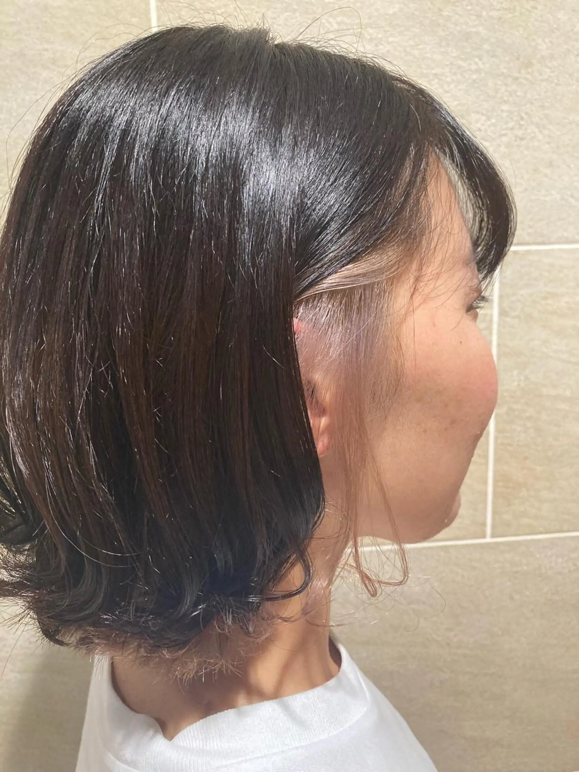 ミディアム カラー ブリーチ 宮原 佳苗のヘアスタイル