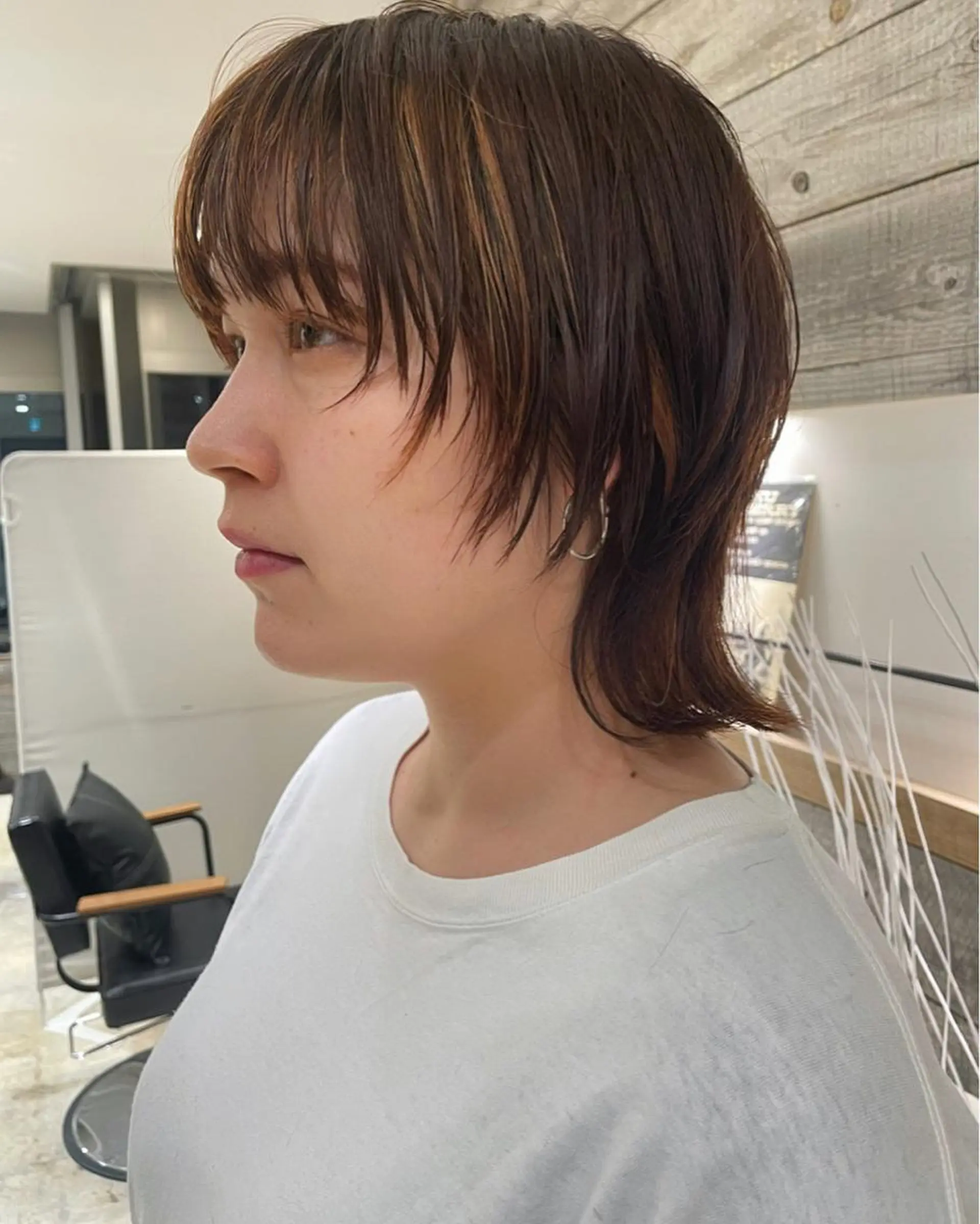 ショート カラー ショートヘア ウルフカット カット ヘアカラー トリートメント Loom.所属・村上雅人 ナチュラルモードのヘアスタイル