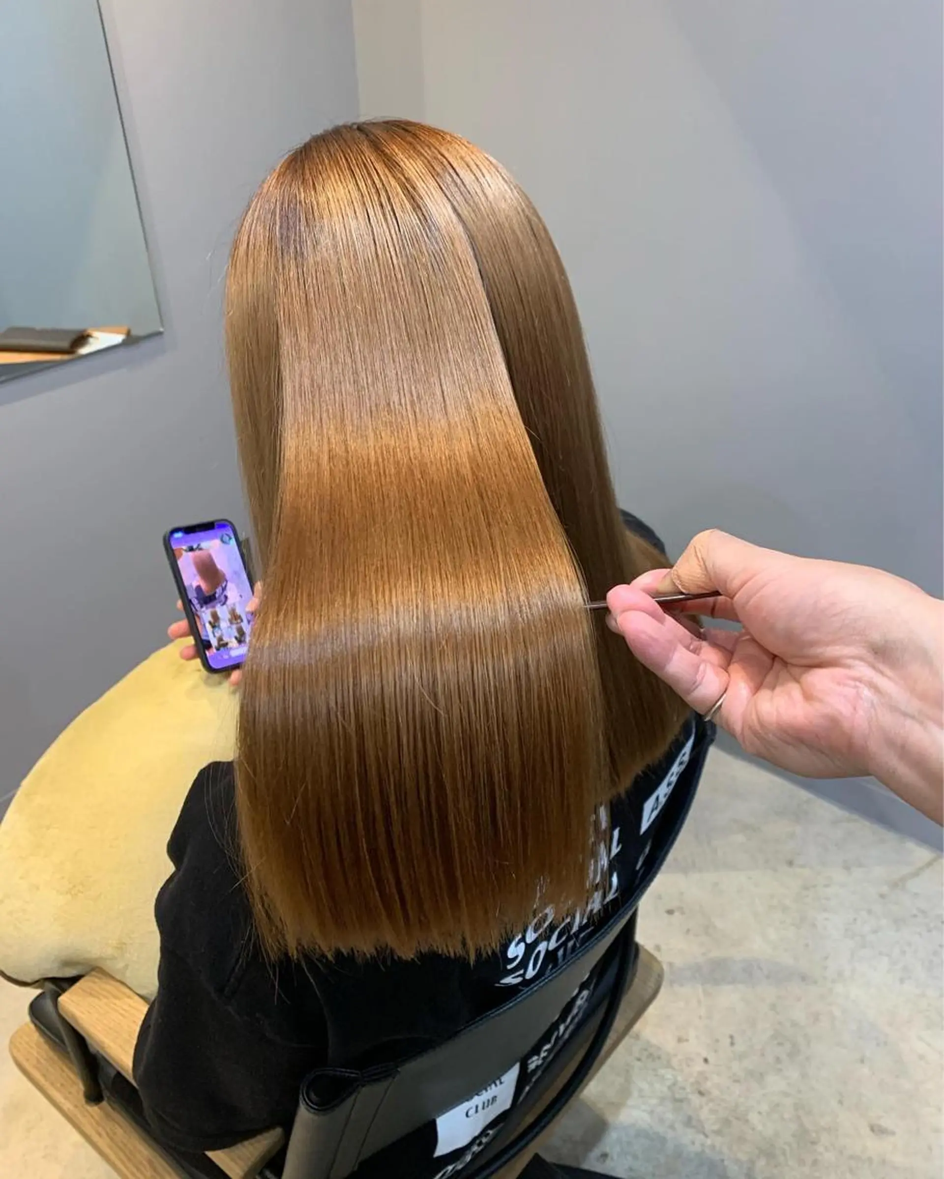 ロング ヘアカラー トリートメント HAIR  SALONgenie (ヘアーサロンジーニー)所属・嶋崎 啓人のヘアスタイル