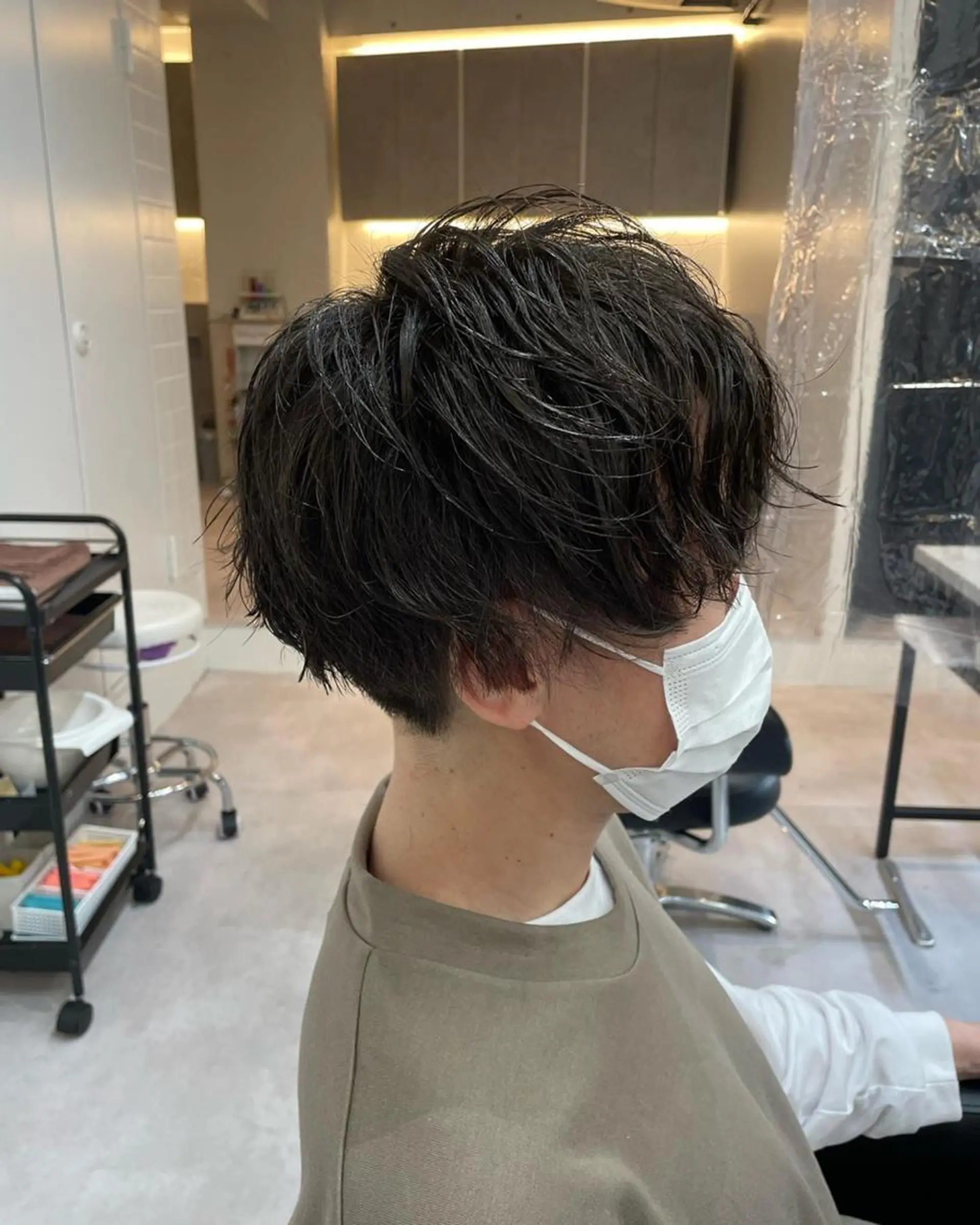 ショート 髪質改善× ハイライト溝江のヘアスタイル