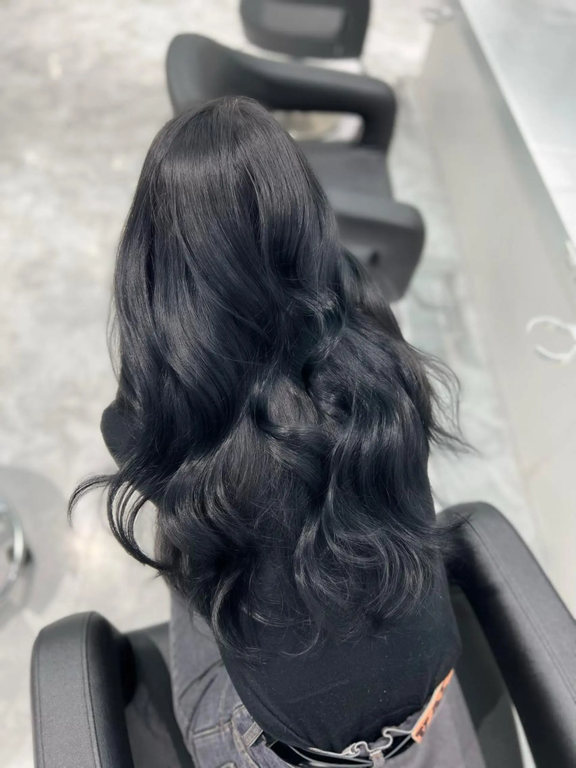 ロング カット ヘアカラー トリートメント ヘアセット ハイトーン/ケア ブリーチ/sEnAのヘアスタイル