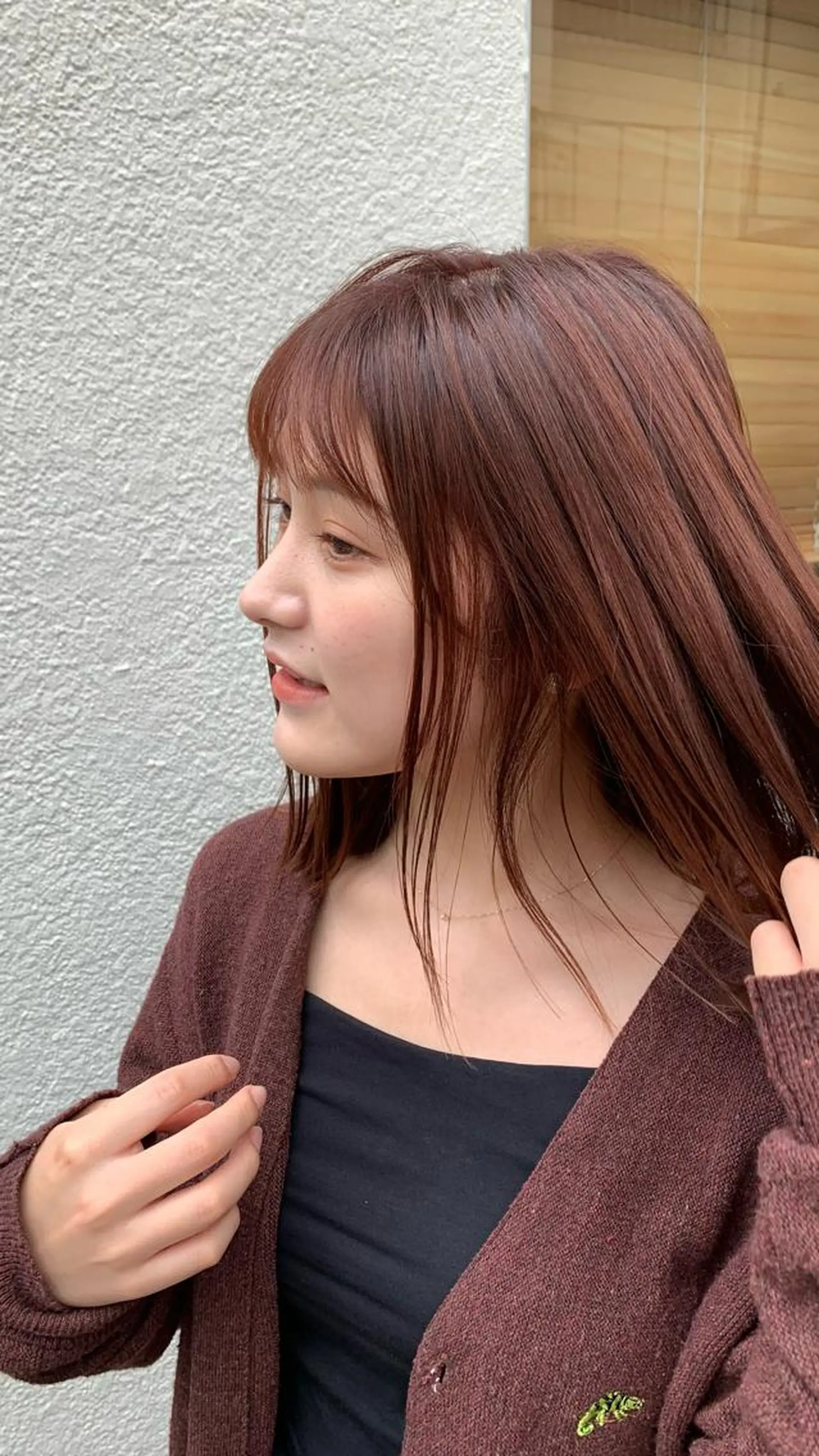 ミディアム カラー ヘアカラー SABO 🪴岡田知佳のヘアスタイル