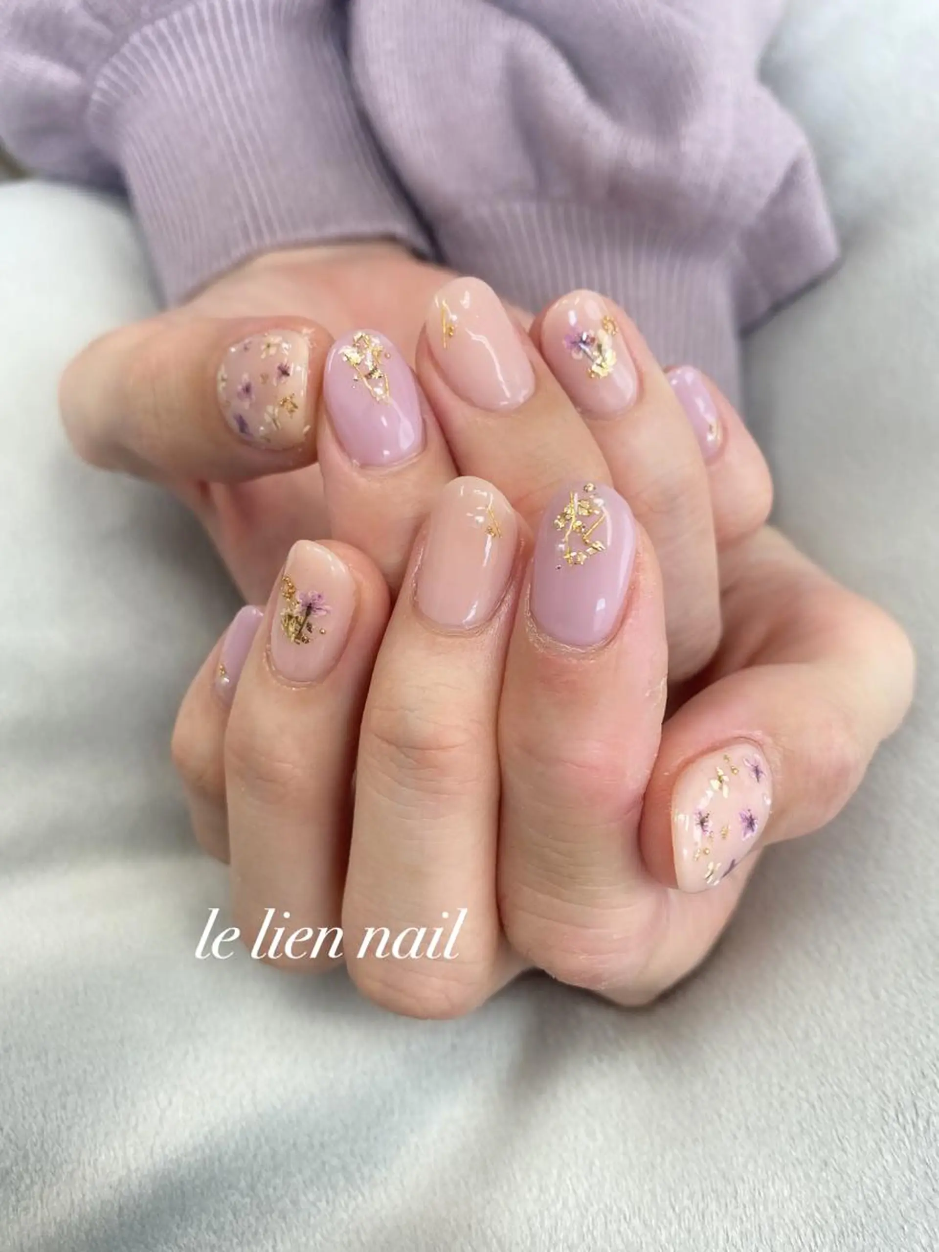 ネイル 春ネイル ハンドネイル le lien nailのネイルデザイン