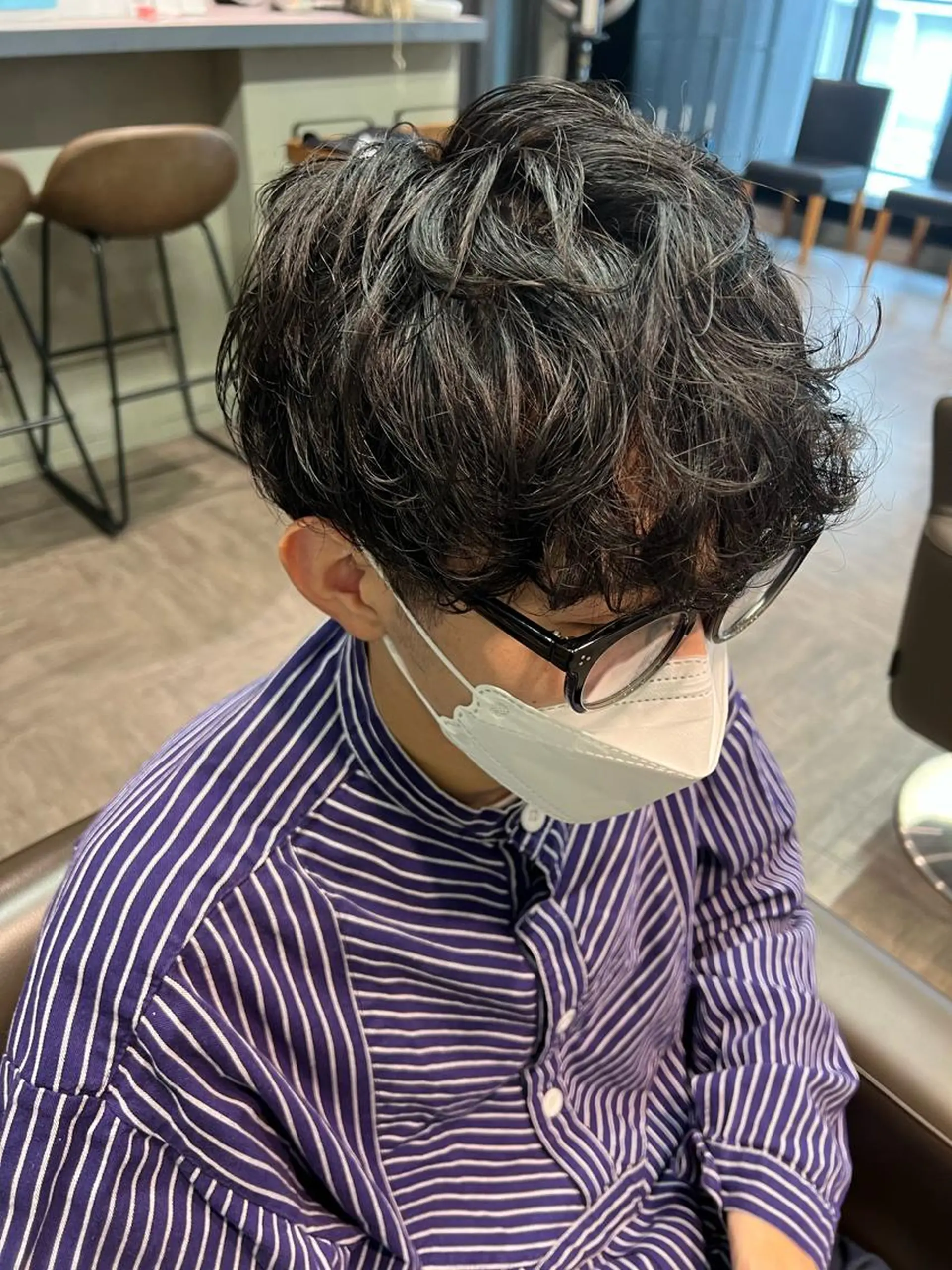 パーマ メンズ カット パーマ🌀 メンズスタイルゆうなのヘアスタイル