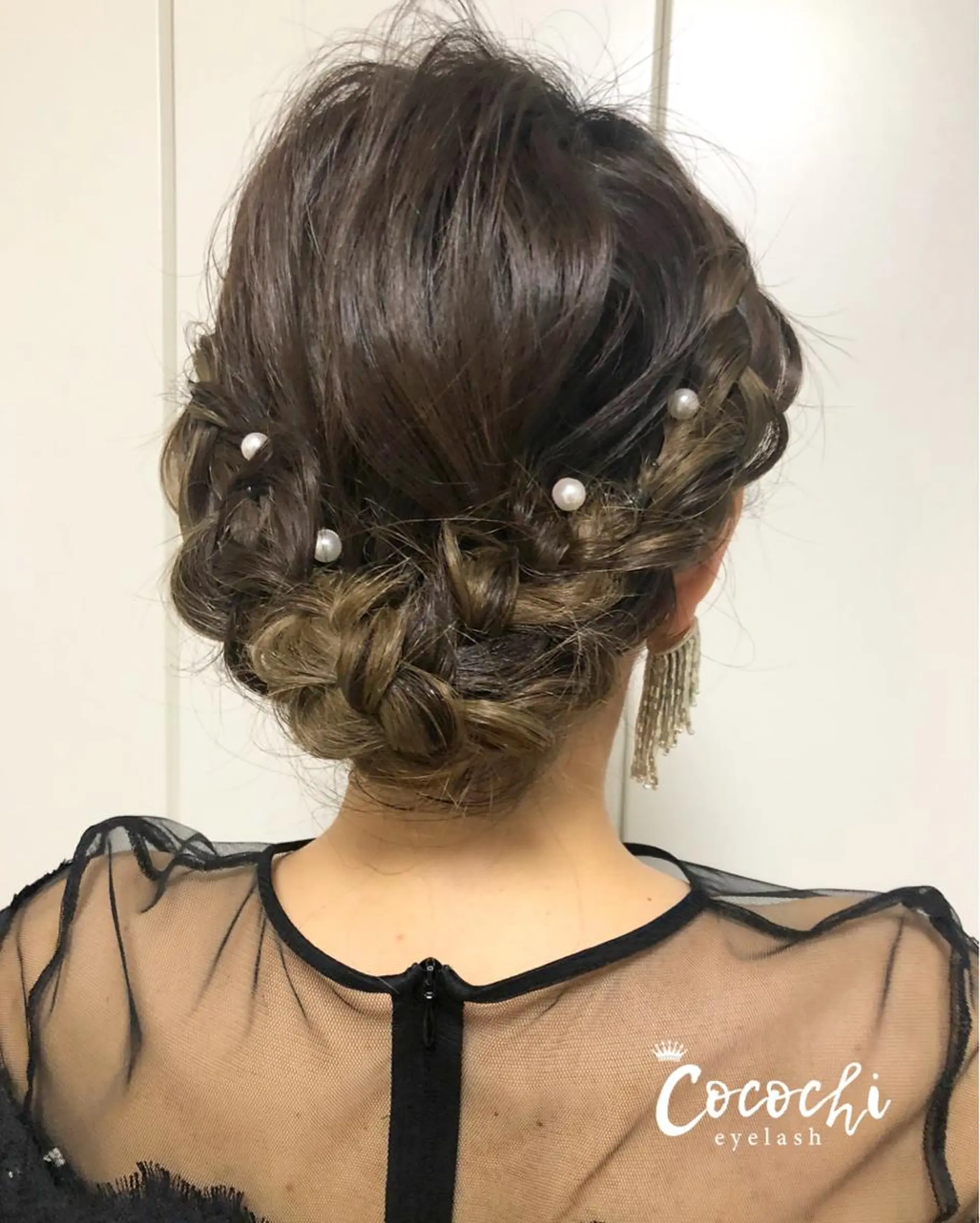 ヘアアレンジ ヘアセット ran cocochiのマツエク・マツパデザイン