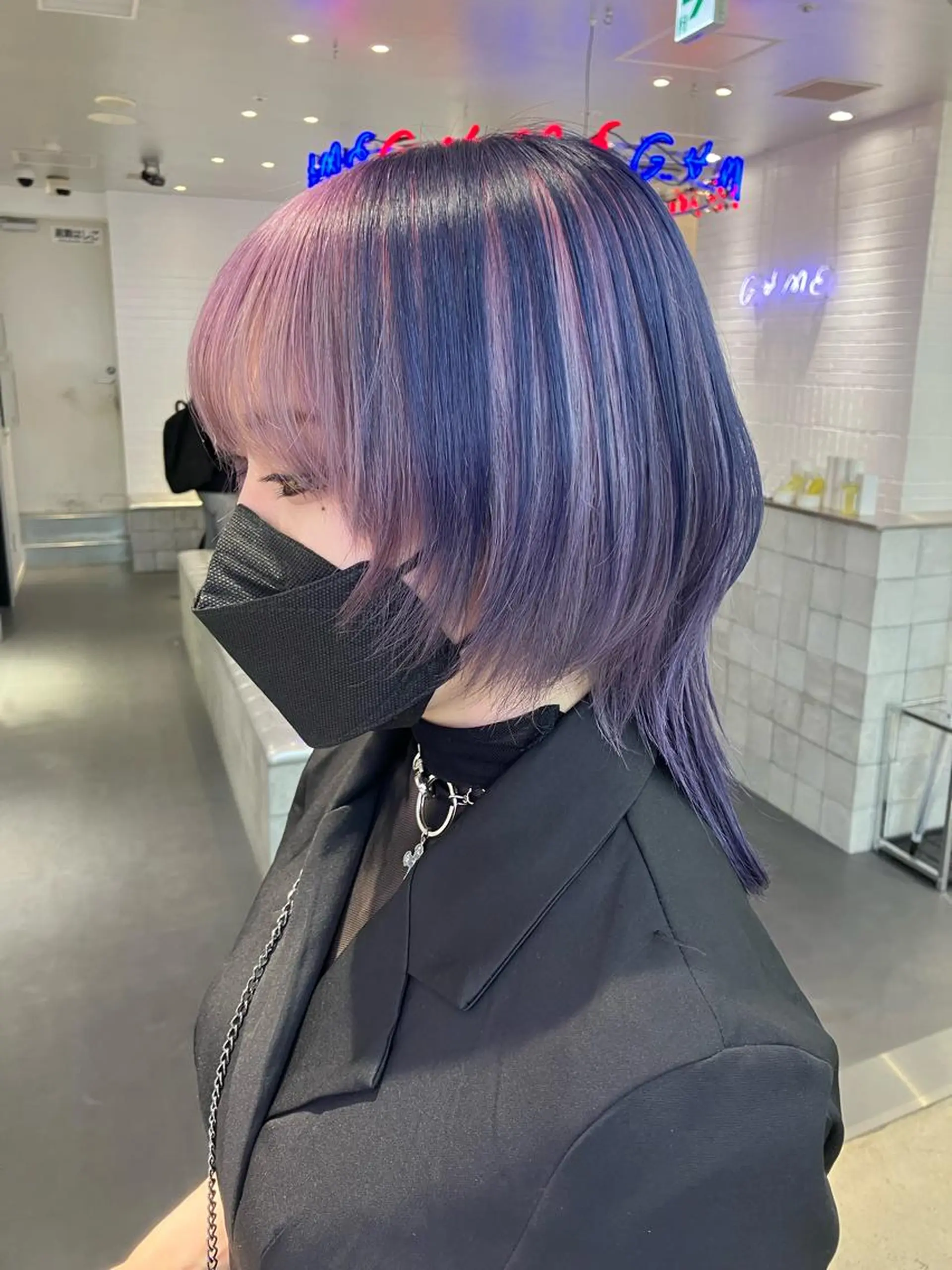 ロング カラー ヘアカラー トリートメント ヘアセット 🥣ミコト/ウルフ ハイトーン特化🥣のヘアスタイル