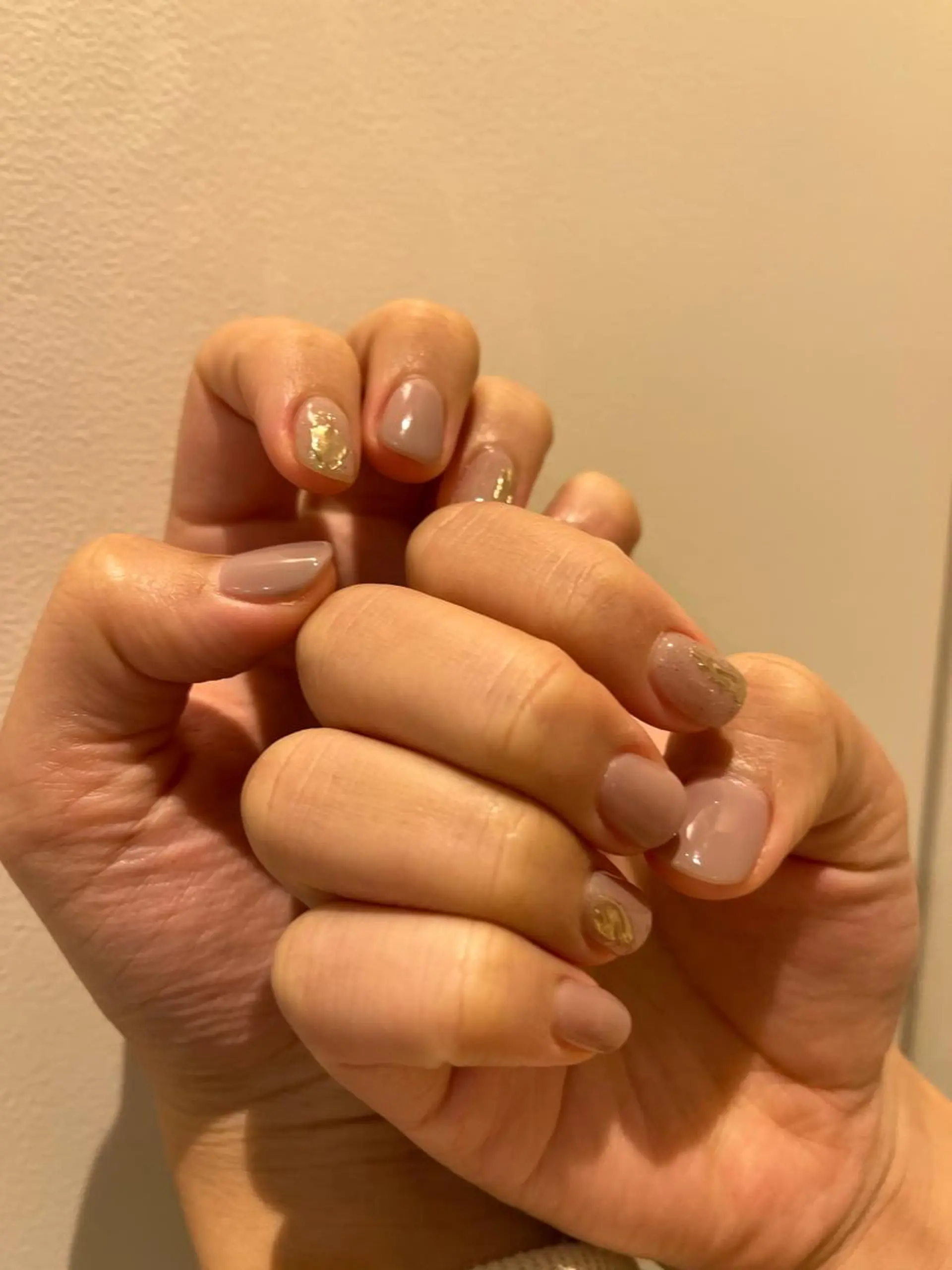 ネイル ミラーネイル ニュアンスネイル シンプルネイル Momone /渋谷/パラジェルのネイルデザイン