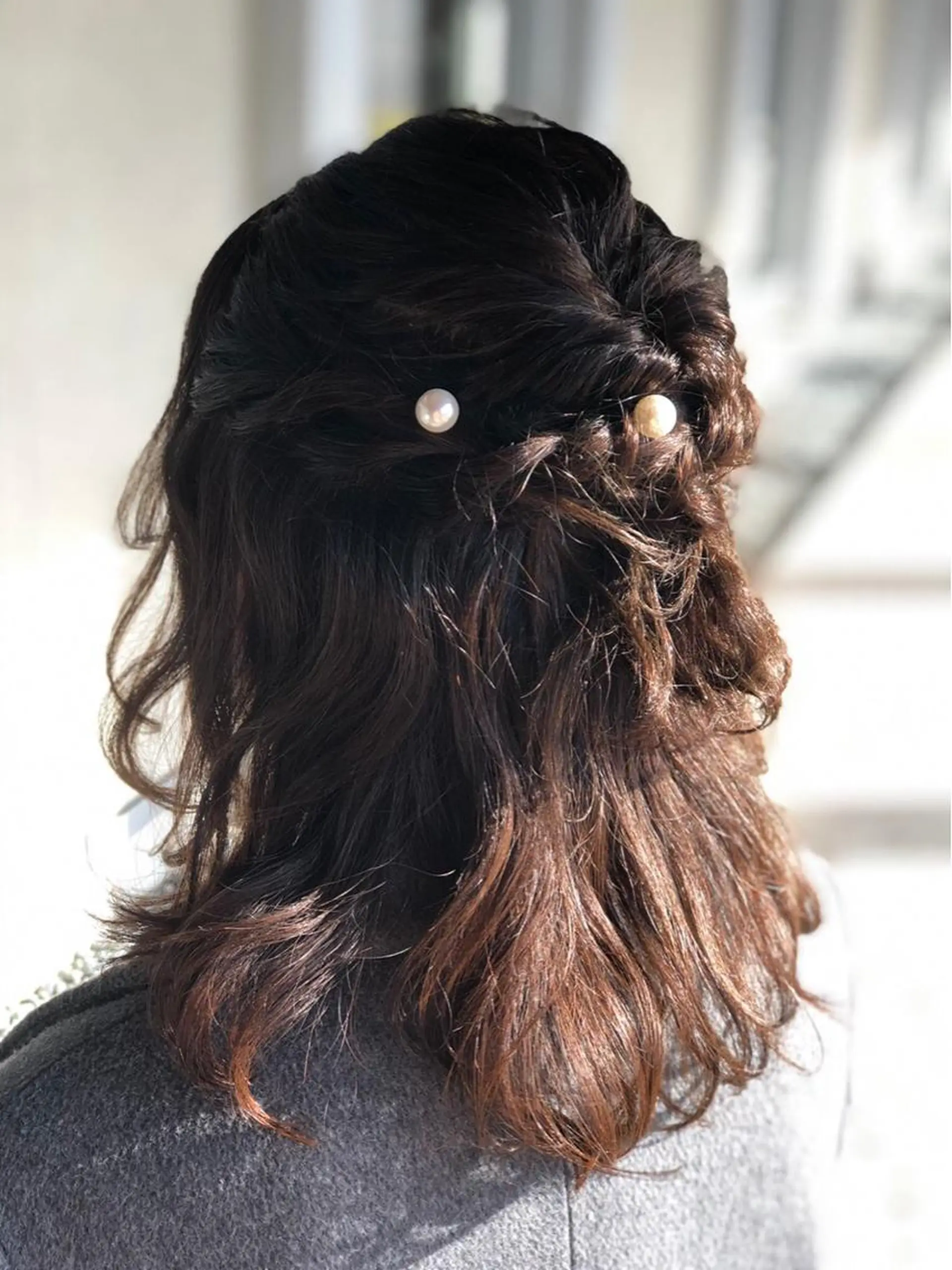 ミディアム ヘアアレンジ 佐山 聖玲奈のヘアスタイル