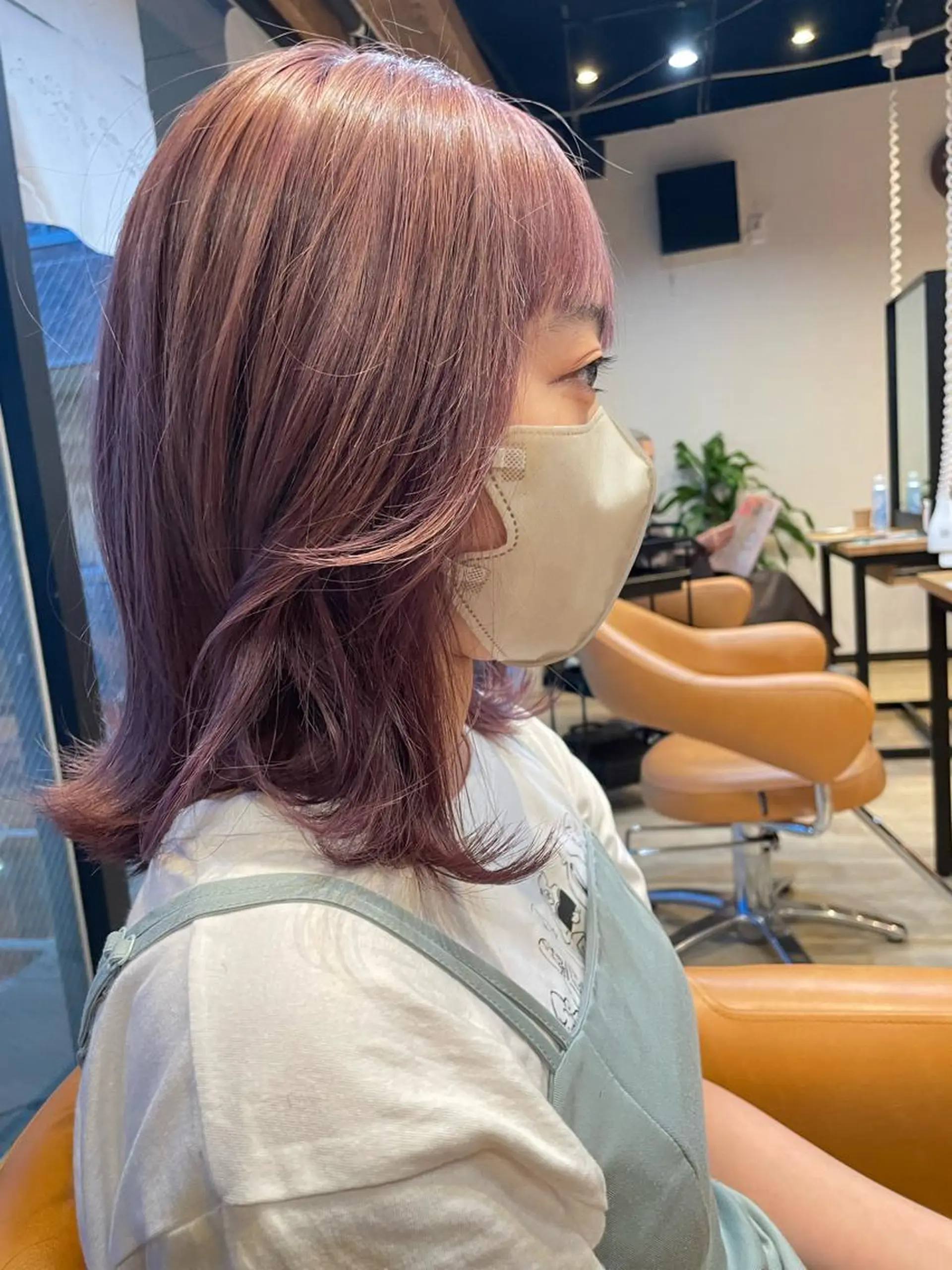 ミディアム カラー ラベンダーカラー ラベンダーグレー 髪質改善/ブリーチ 田代 龍我のヘアスタイル