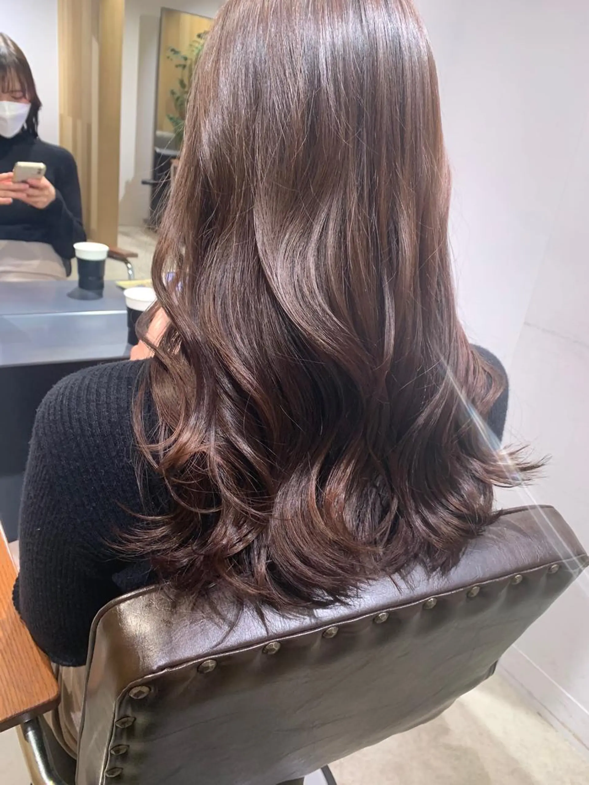 ロング カラー カット ヘアカラー トリートメント 藤野なつえ ナチュラルのヘアスタイル