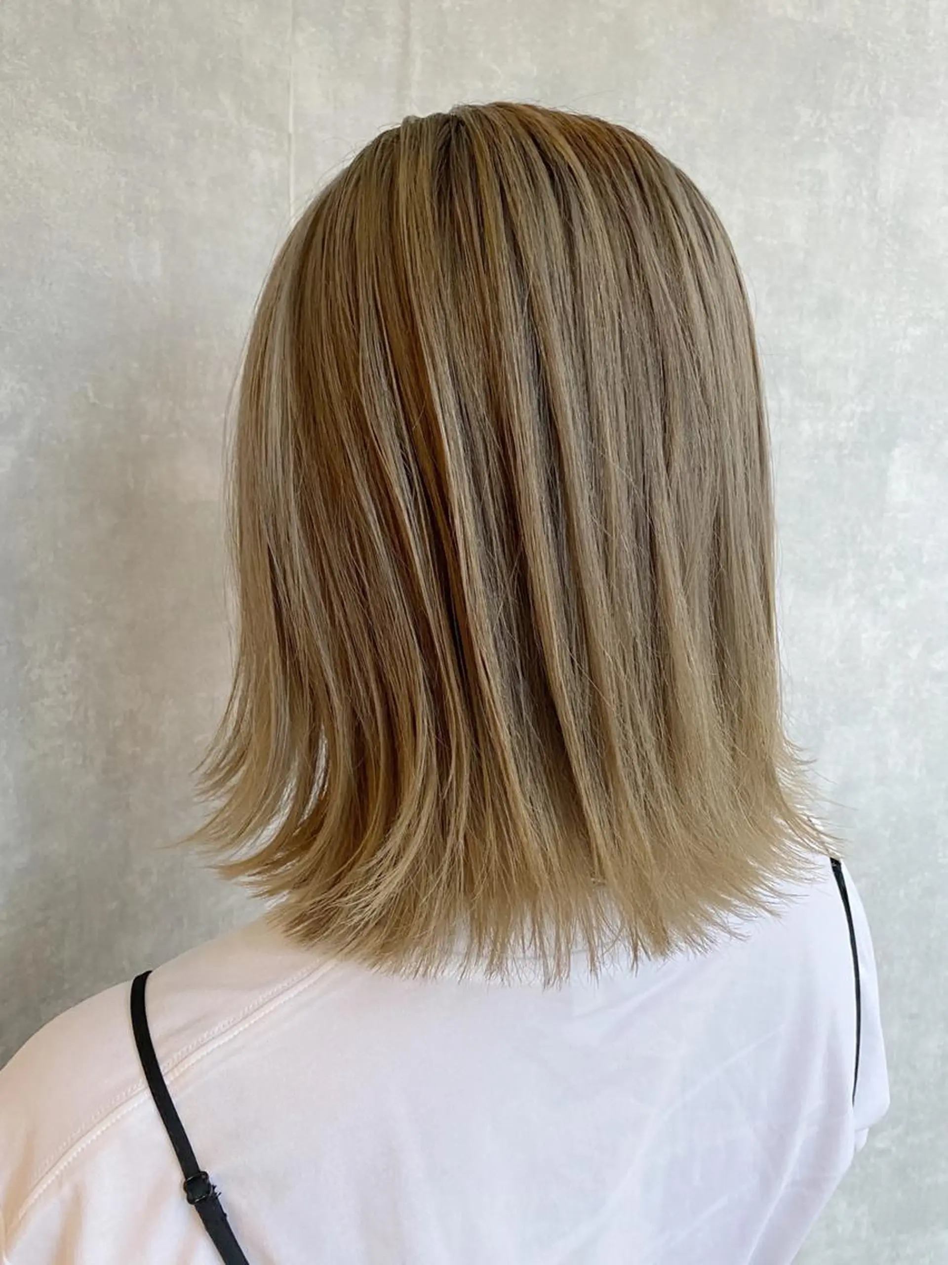 ミディアム カラー カット ヘアカラー トリートメント 入江 允のヘアスタイル