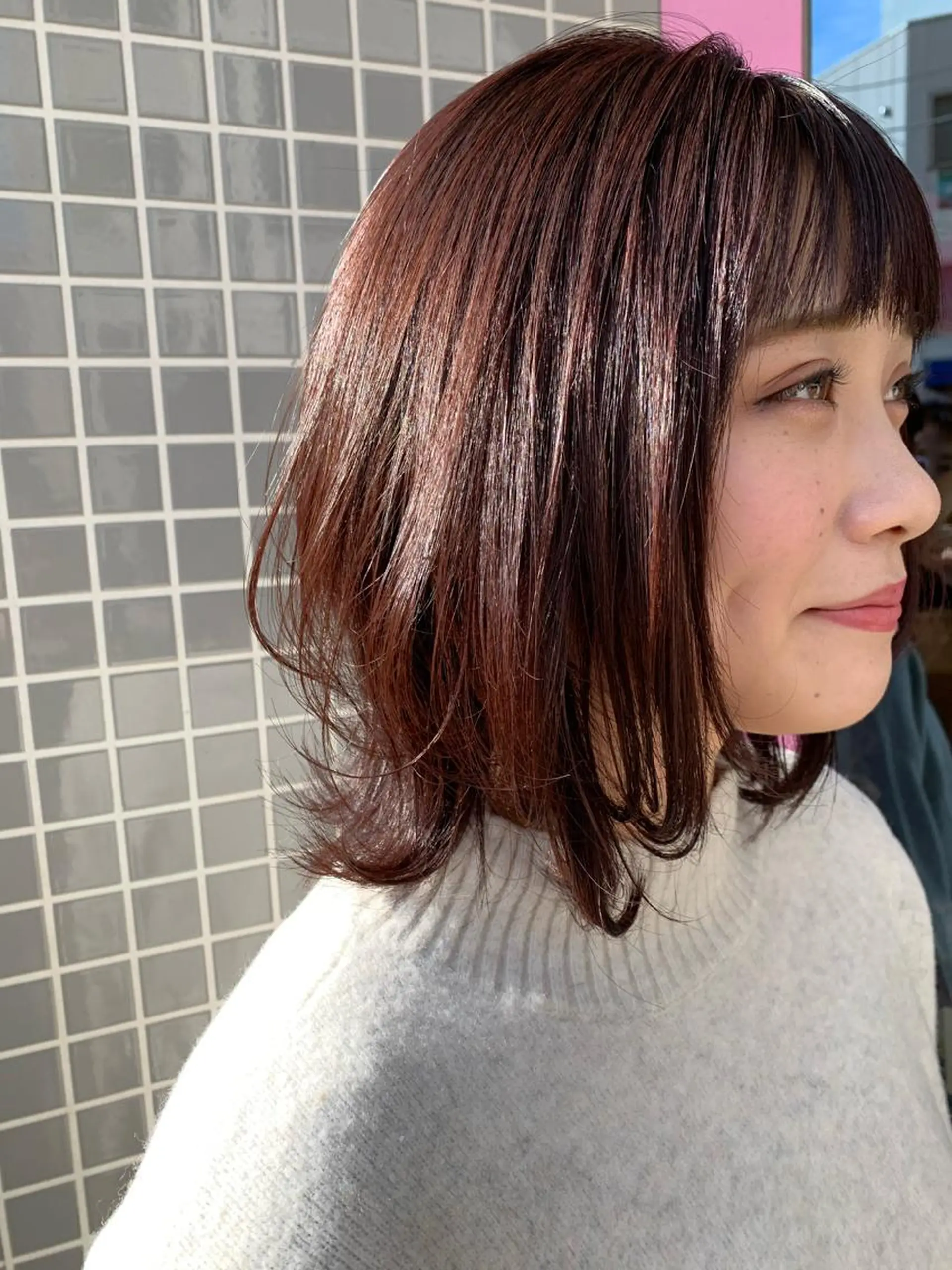 セミロング カラー カット ヘアカラー トリートメント ヘアセット DiMPlE  ディンプル所属・🌸スタイリスト 山浦美恵のヘアスタイル