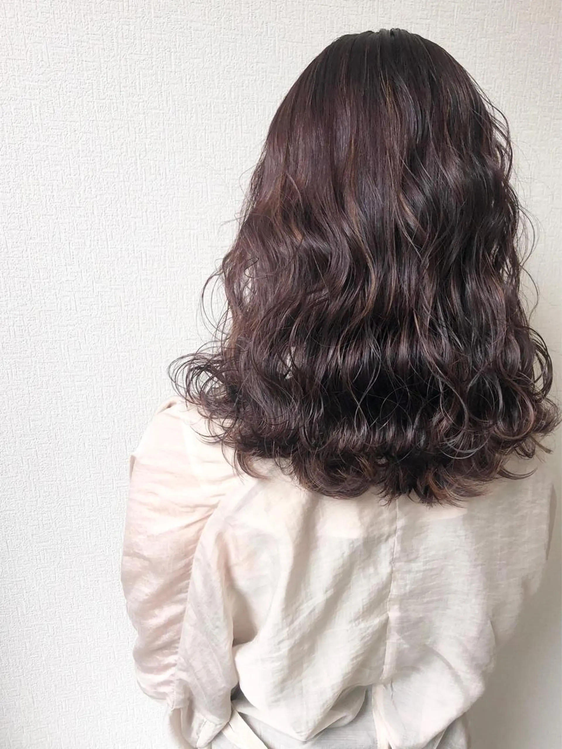 セミロング カラー ヘアカラー Hanna by W_SALONのヘアスタイル