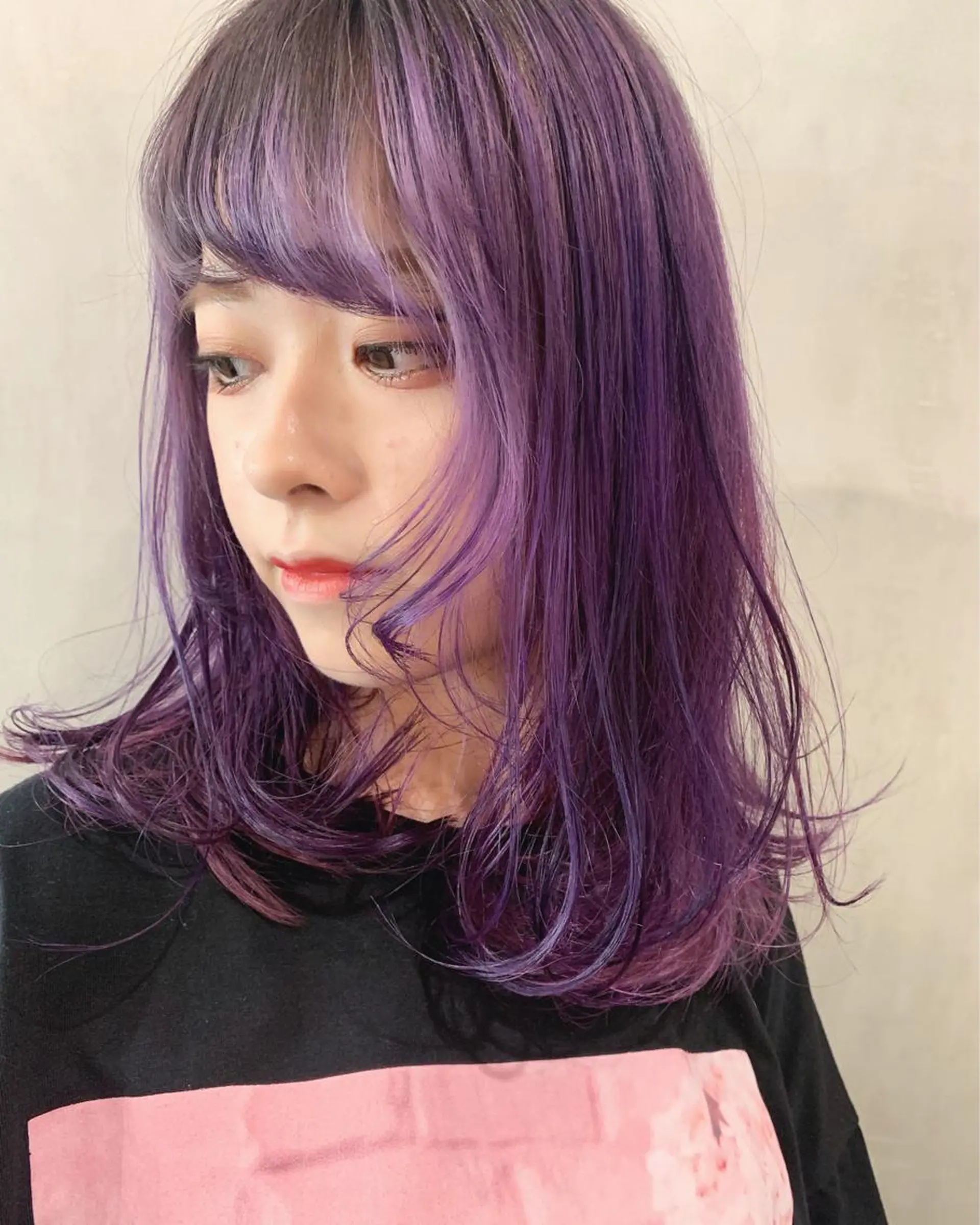 ミディアム カラー ヘアカラー トリートメント 優 作のヘアスタイル
