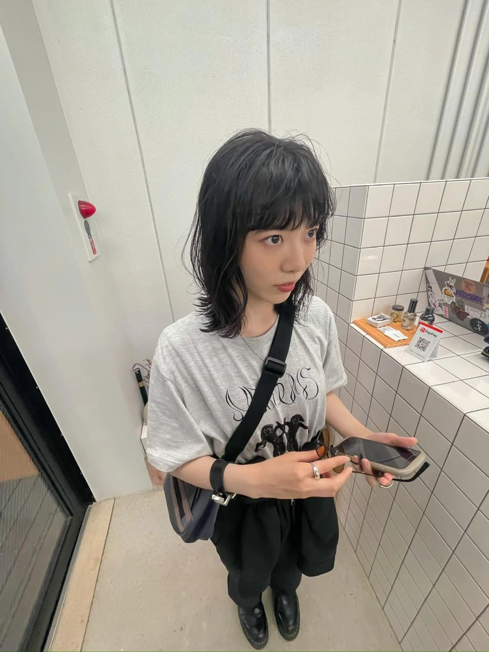 ミディアム カラー カット ヘアカラー トリートメント 関 京磨のヘアスタイル