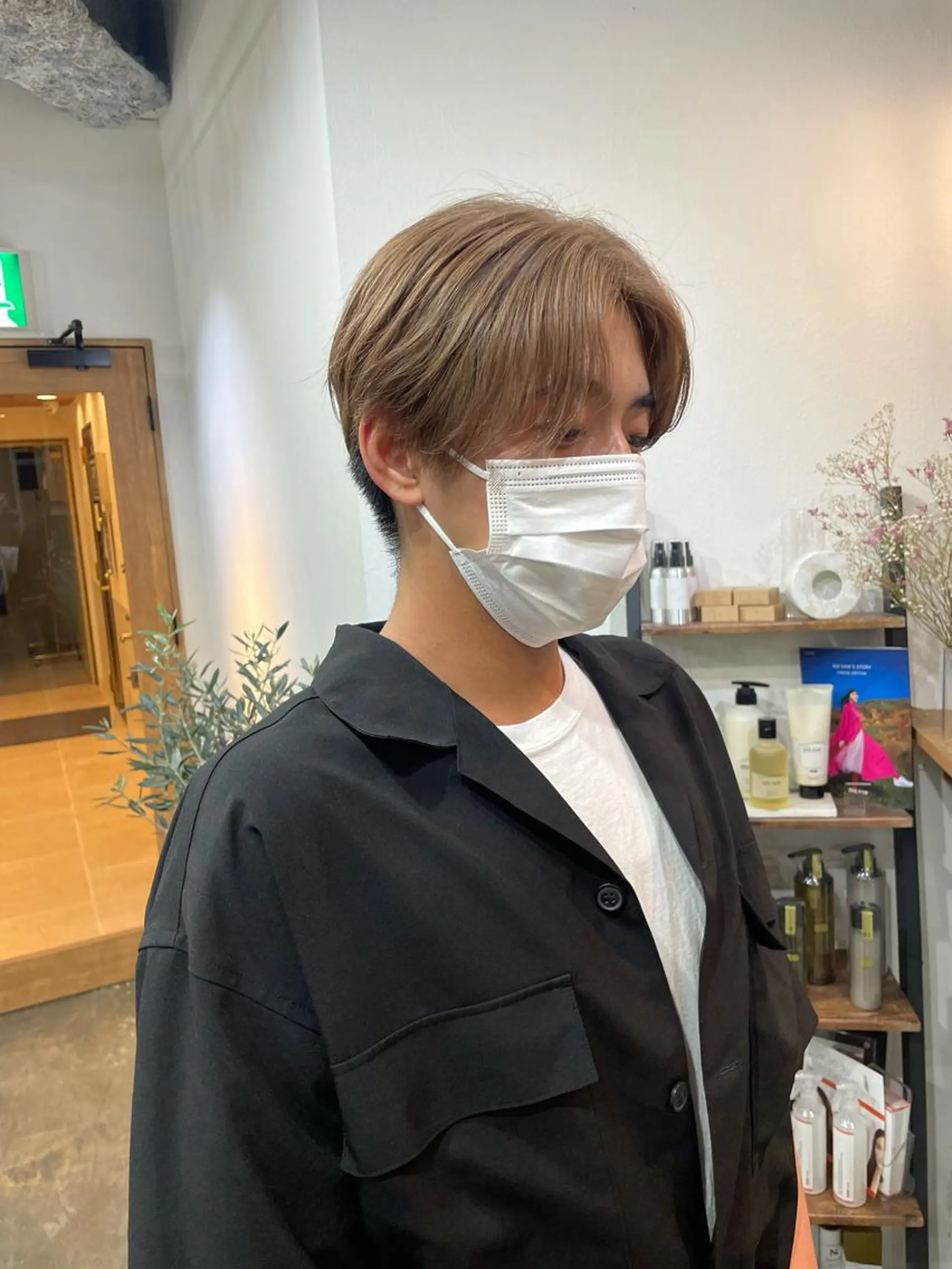 ショート カラー メンズ カラーモデル募集 吉原佳穂💗のヘアスタイル