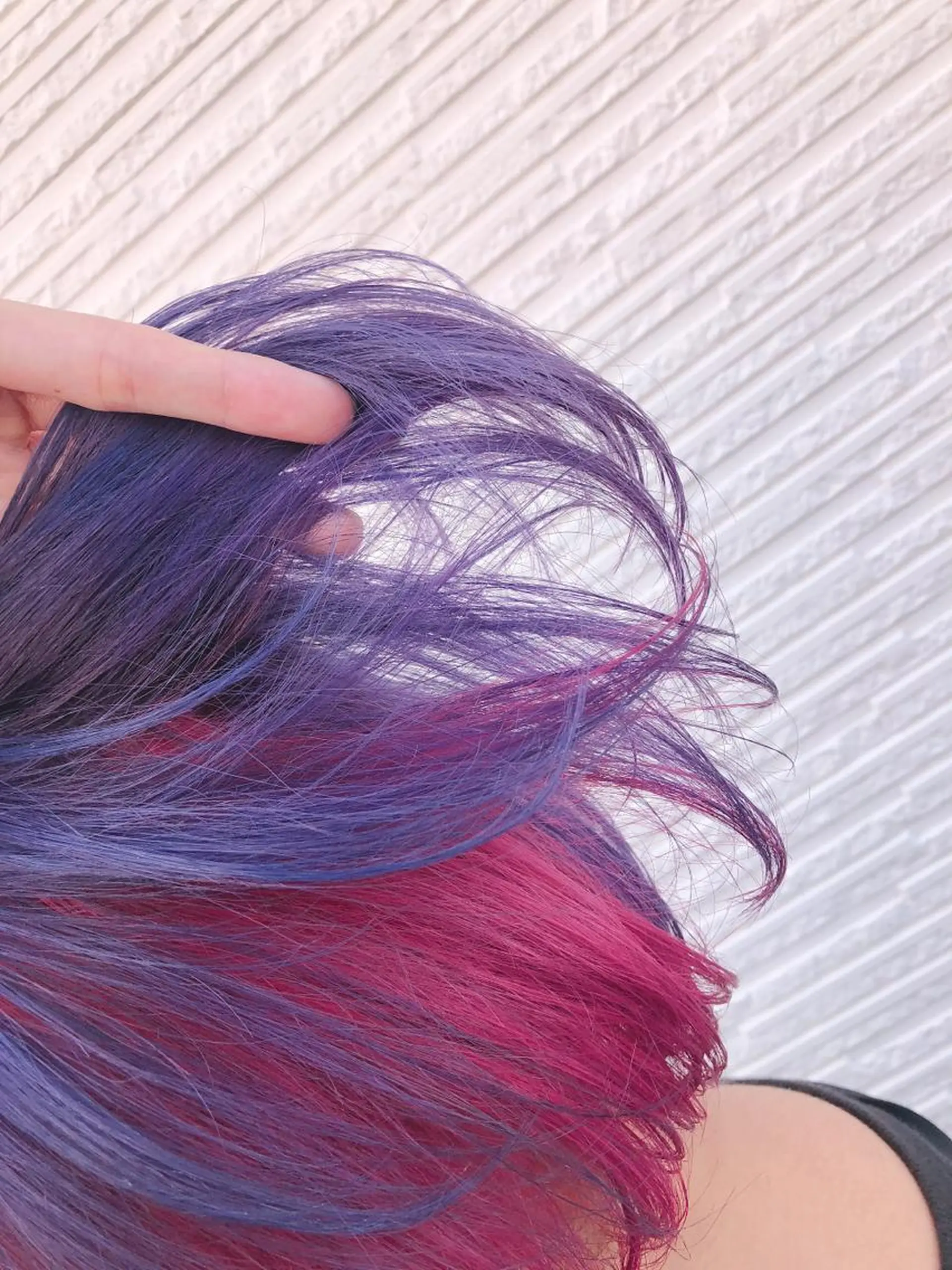 ショート カラー ピンクカラー パープルカラー ヘアカラー トリートメント 名畑 裕貴のヘアスタイル
