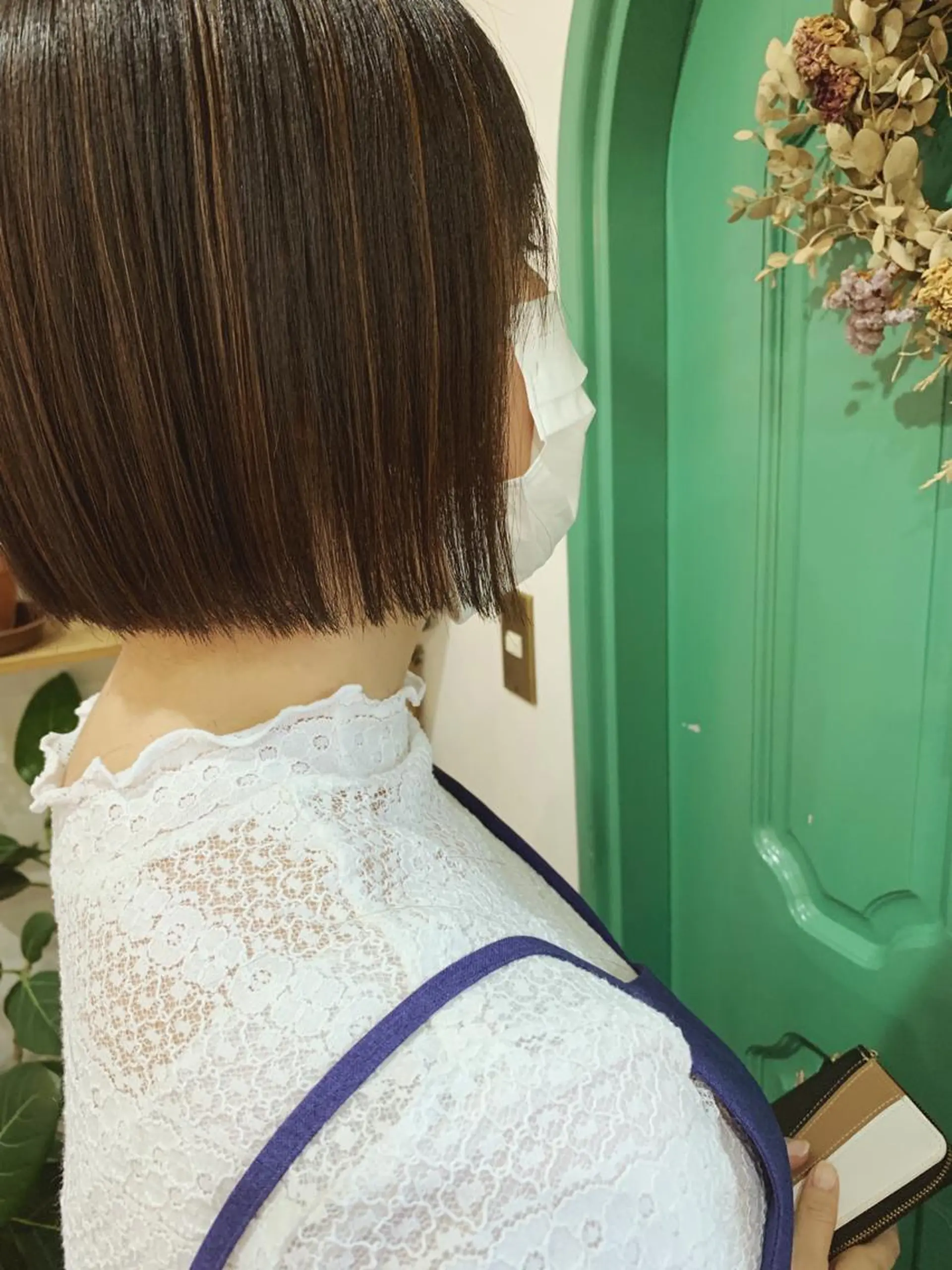 ショート ボブ 縮毛矯正 カット 縮毛矯正 トリートメント 佐藤 美咲のヘアスタイル