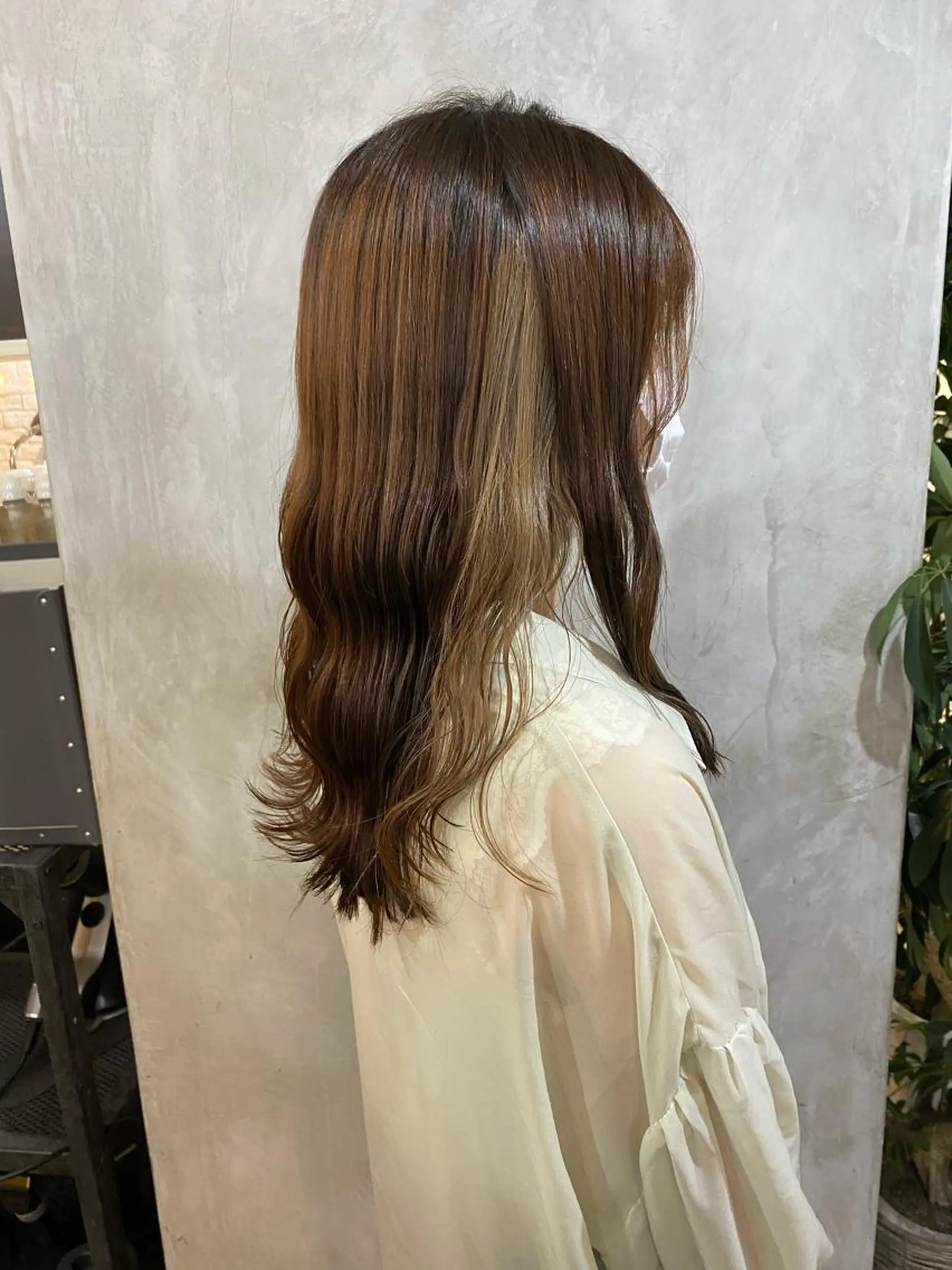 ロング カラー ヘアアレンジ ヘアカラー 切りっぱなしボブ/ デザインカラー店長のヘアスタイル