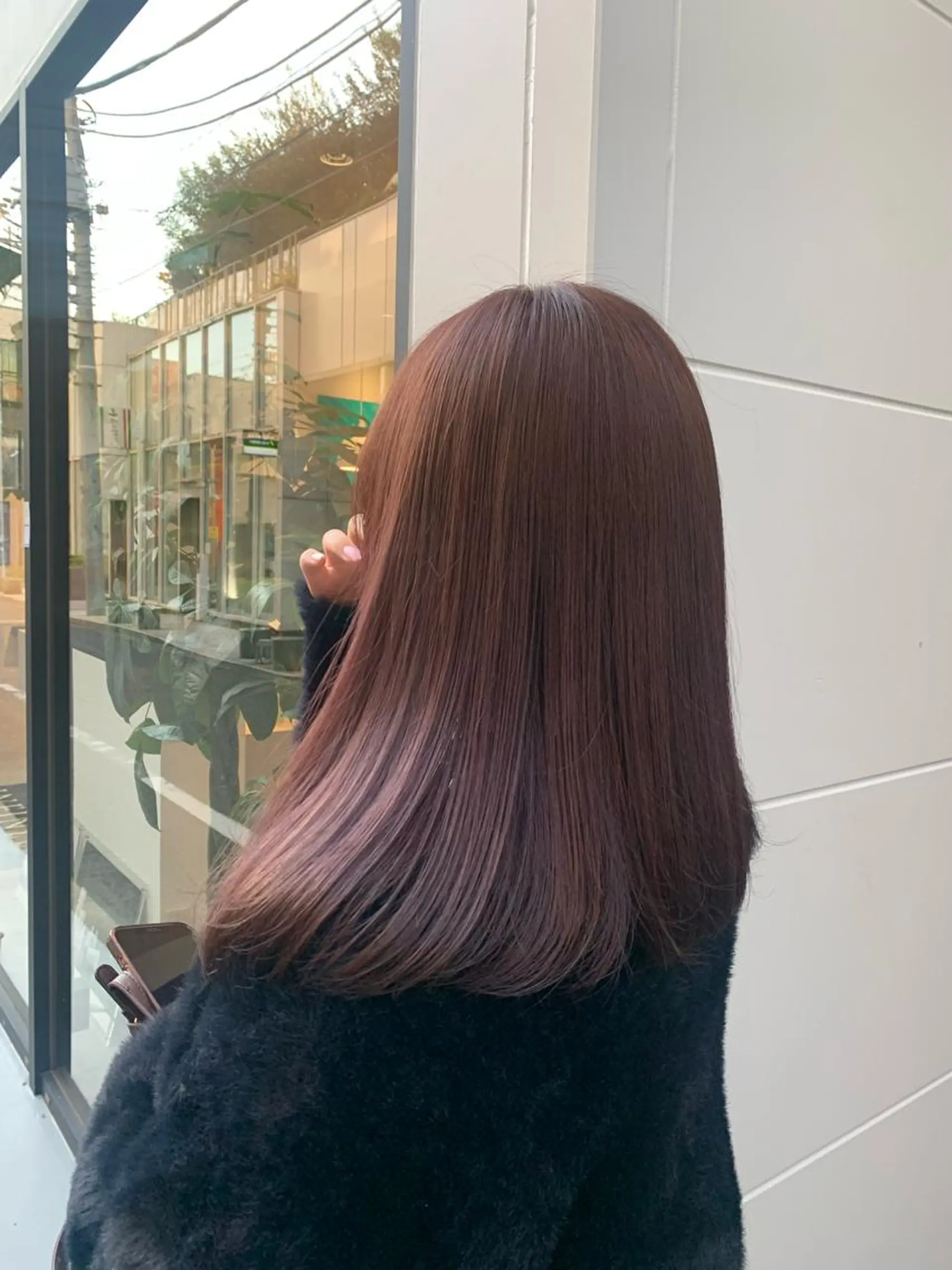 ミディアム カラー ブラウンカラー ラベンダーカラー ラベンダーブラウン 髪質改善 ヘアカラー トリートメント soëll所属・🤍そぶえ　ゆうな/ 暖色カラー/縮毛矯正のヘアスタイル