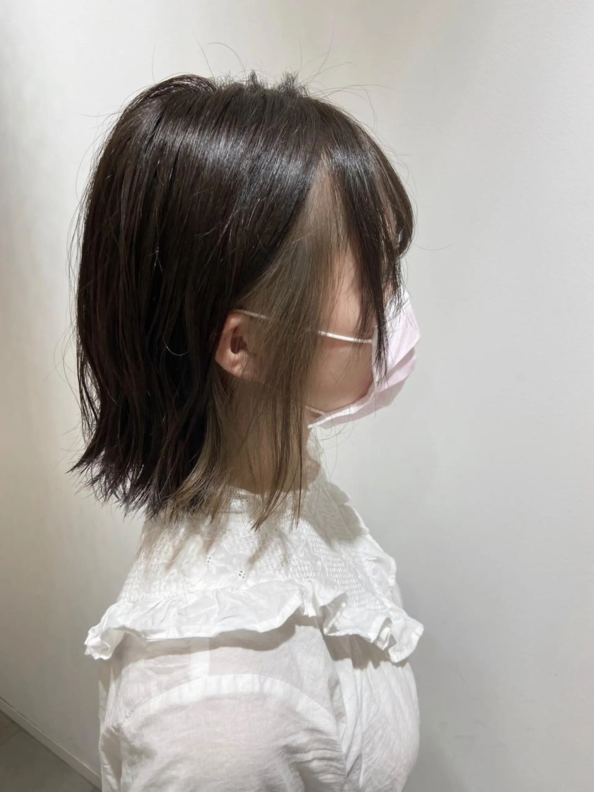 ミディアム カラー ヘアカラー 🐺ウルフ/レイヤー 似合わせ‎🤍沙羅のヘアスタイル