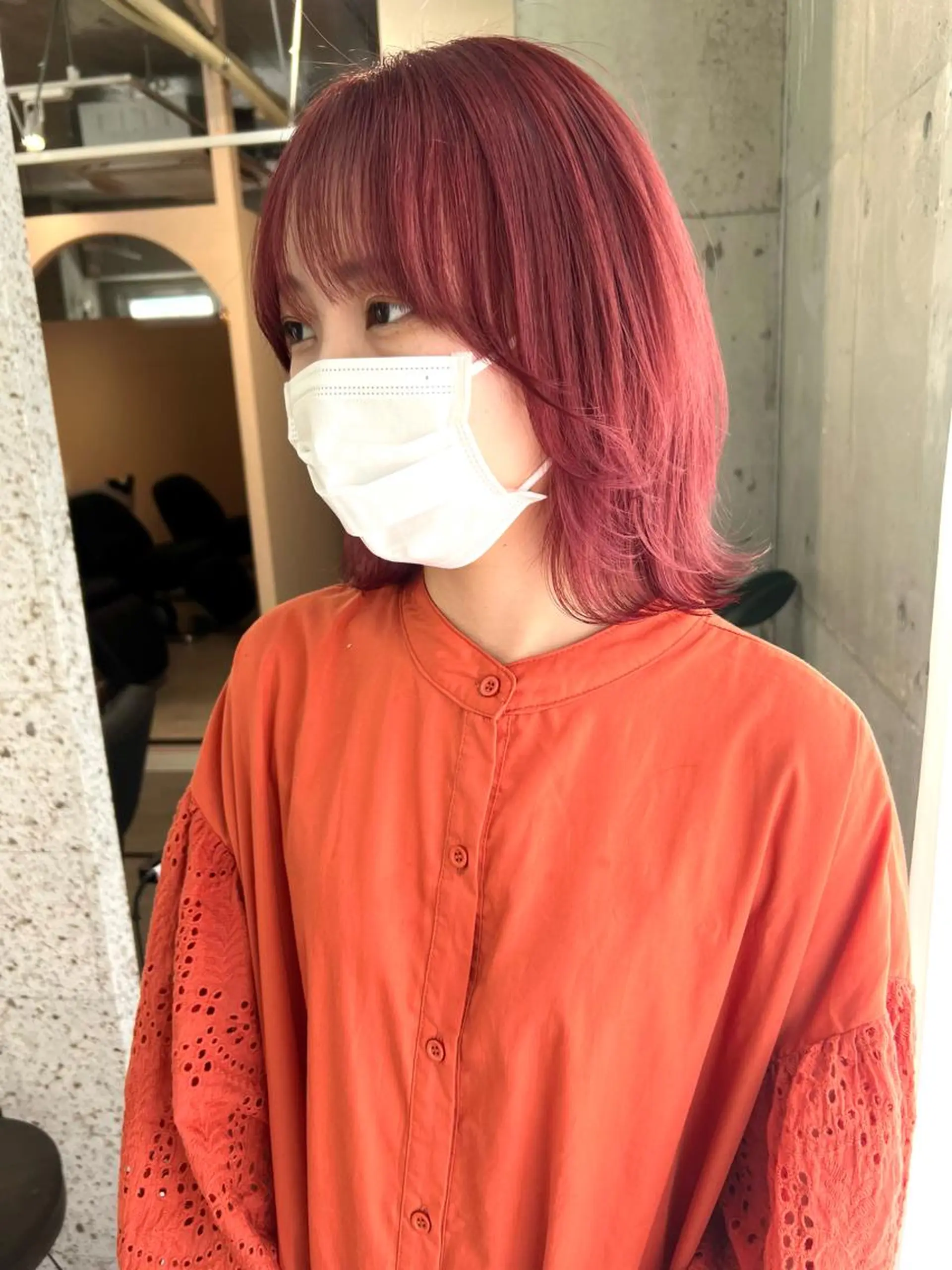 ミディアム カラー バレイヤージュ ブリーチ ケアブリーチ ハイライトカラー インナーカラー ヘアカラー lani 天神大名/ブリーチのヘアスタイル