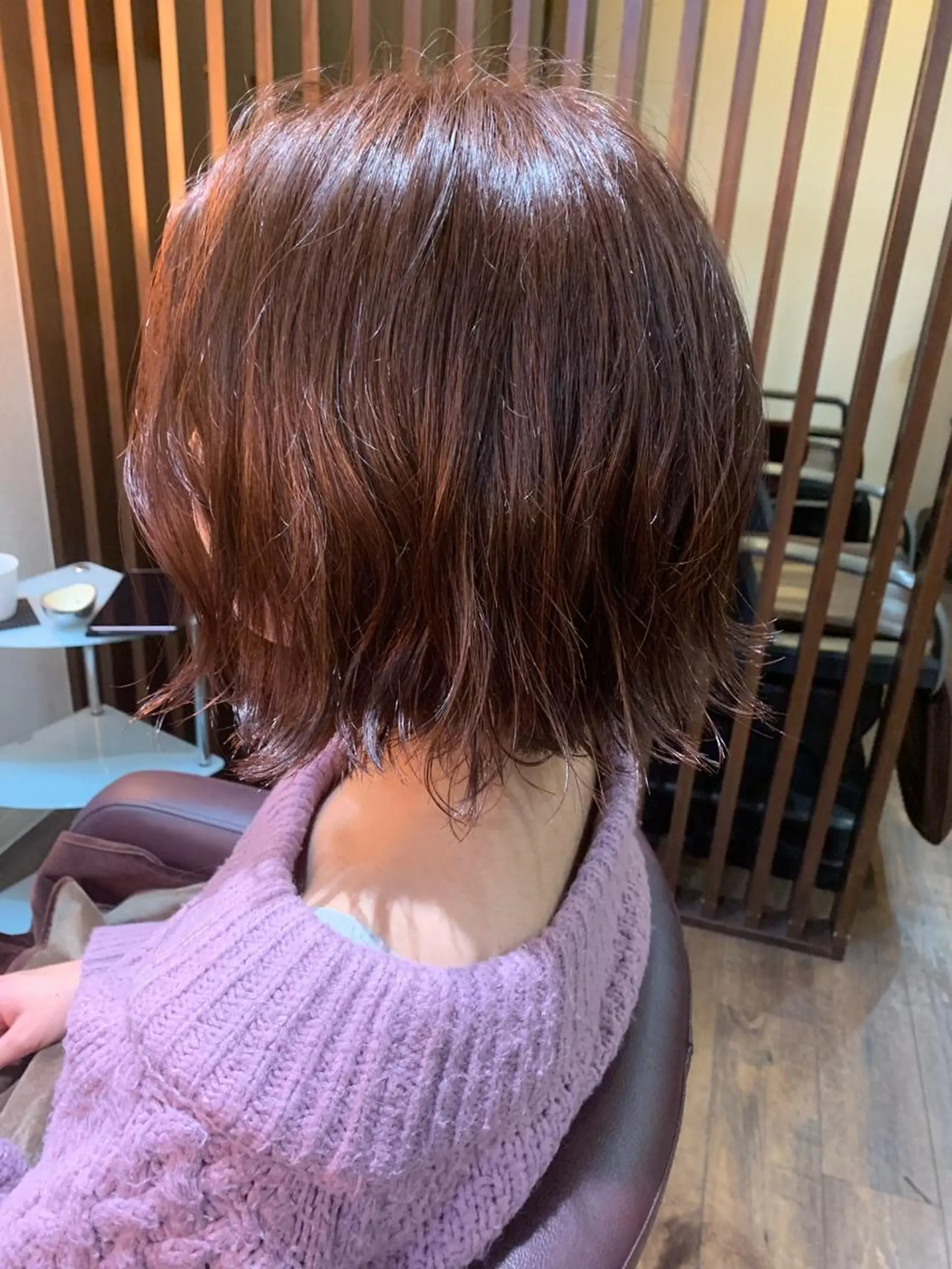 ショート ボブ カット ヘアカラー トモタニ ミオのヘアスタイル