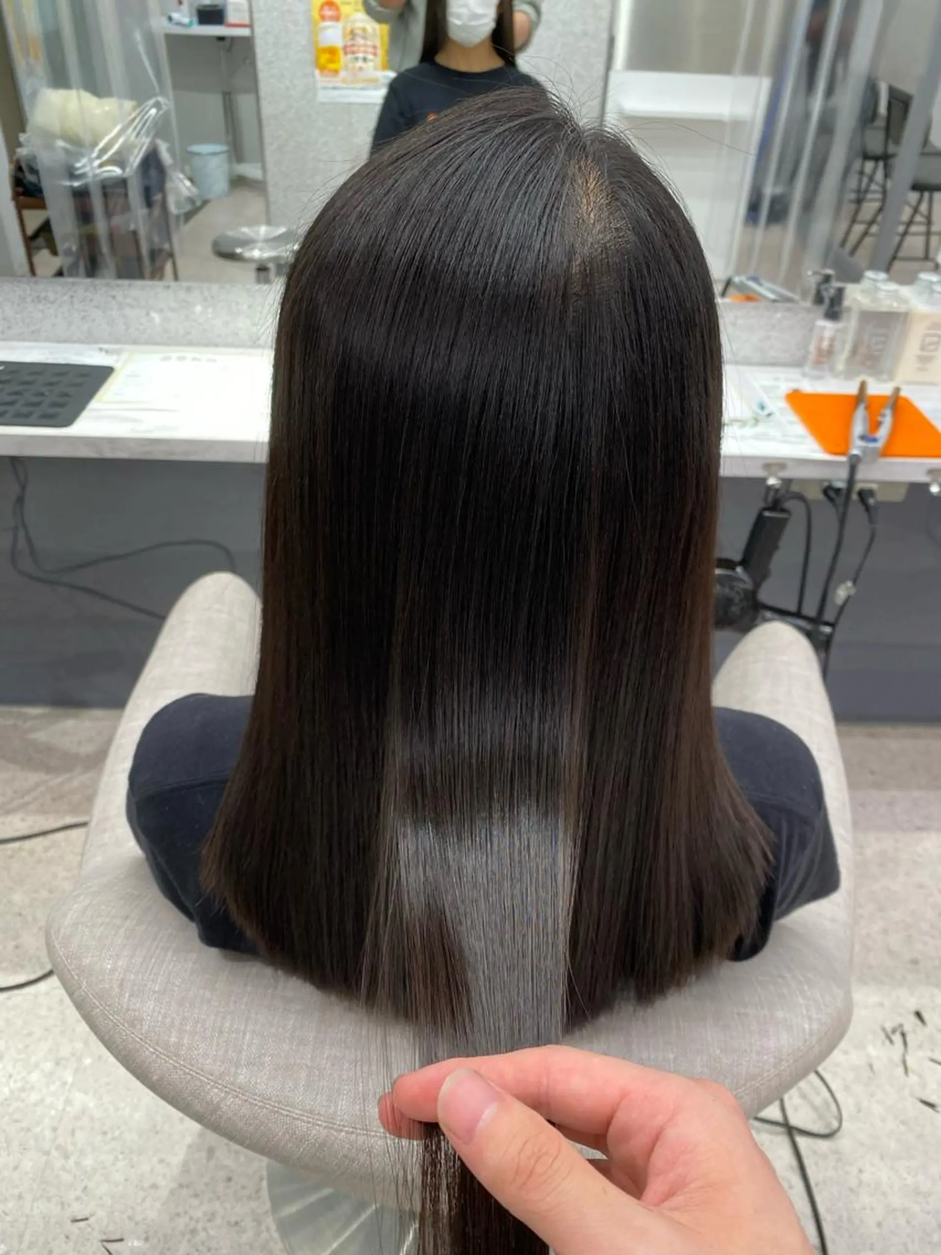 ロング カラー パーマ ヘアアレンジ キッズ ネイル マツエク・マツパ ヘアカラー 縮毛矯正 京都レイヤーカット/ 縮毛矯正/羽柴りくのヘアスタイル