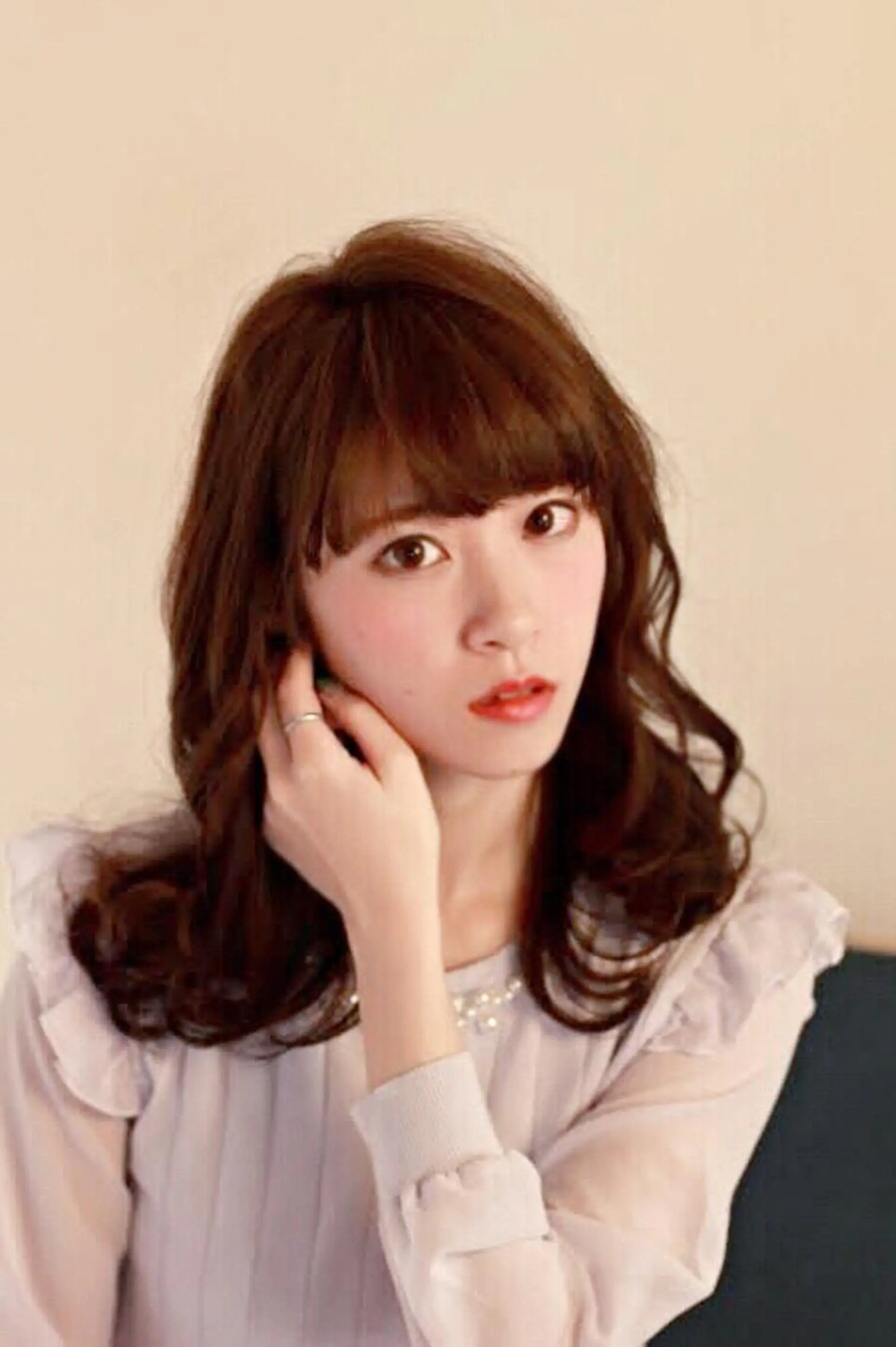 ミディアム アメリラブヘアー 土屋　洋平のヘアスタイル