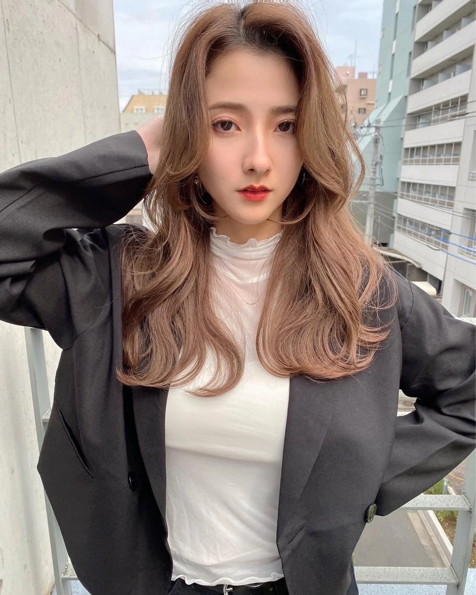ロング カラー 韓国風ヘア レイヤーカット 似合わせレイヤー 🇰🇷荒木洋文のヘアスタイル