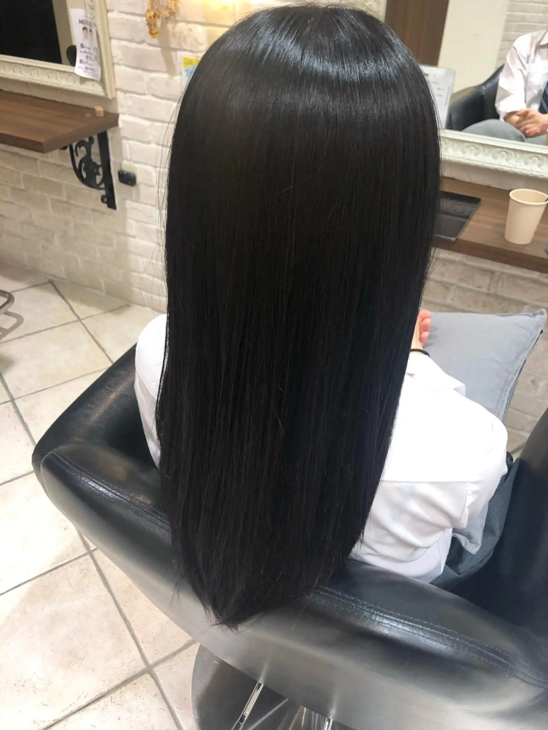 ロング 縮毛矯正 韓国風ヘア♡ runaのヘアスタイル