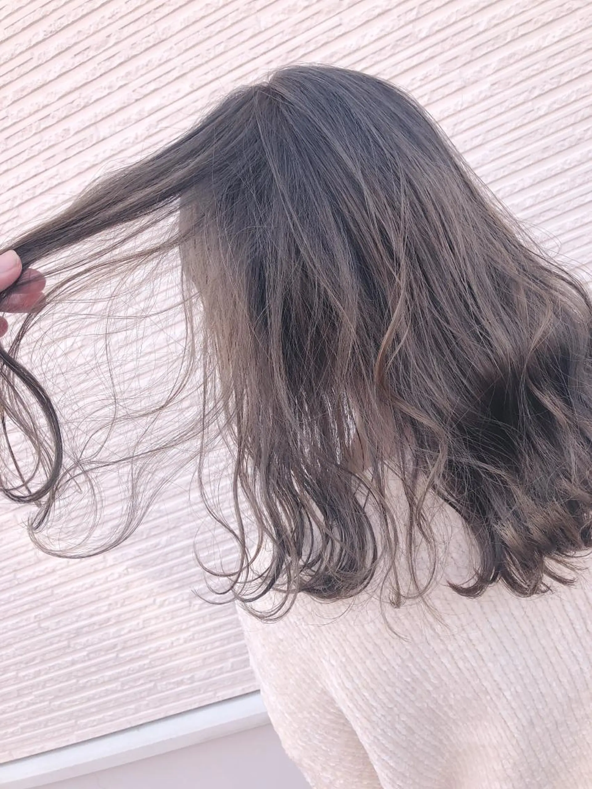 ミディアム カラー ベージュカラー ヘアカラー トリートメント 名畑 裕貴のヘアスタイル