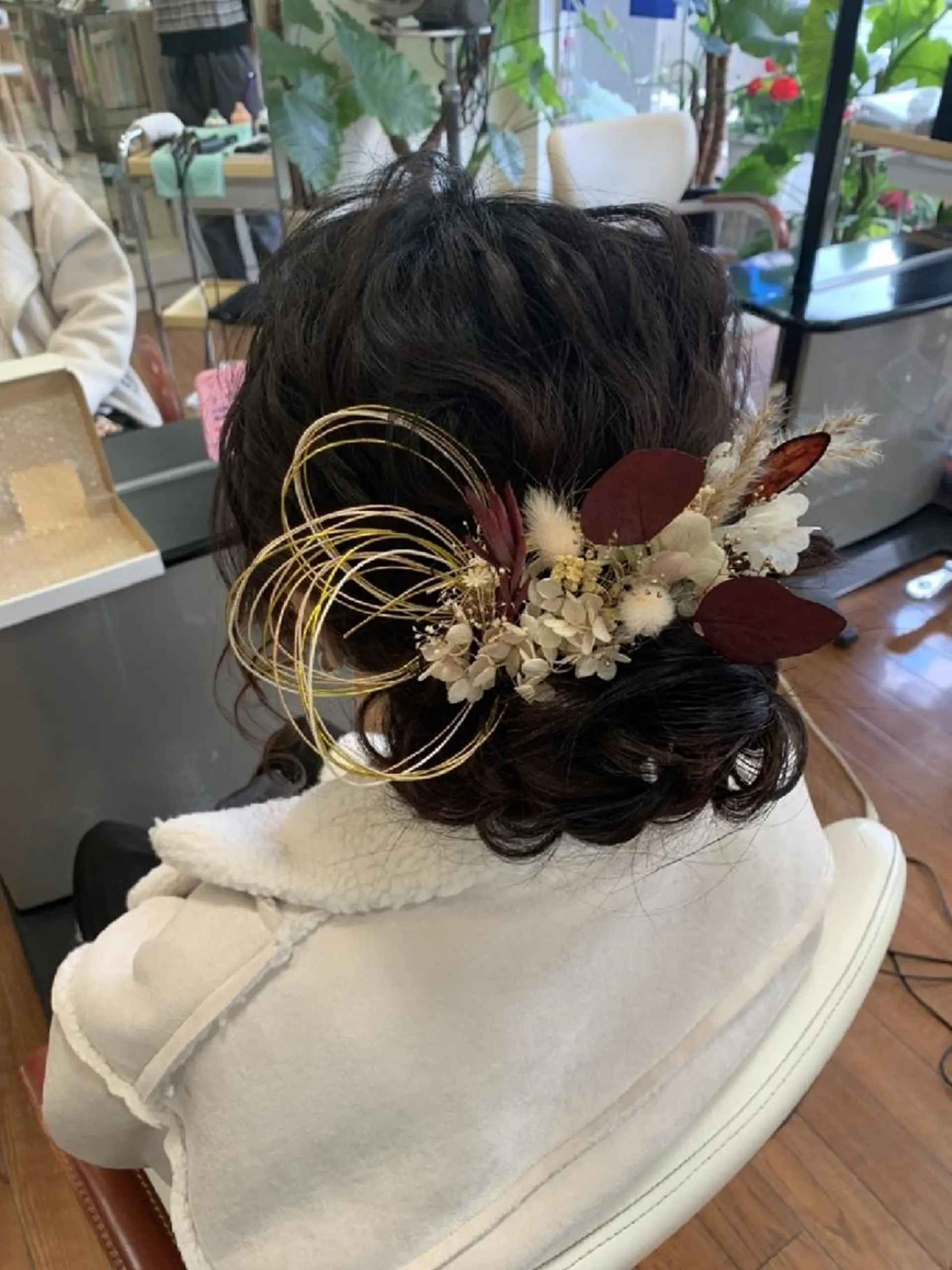 セミロング ヘアアレンジ 成人式 結婚式・ブライダル 浴衣 Rarely beauty所属・Rarely  beautyのヘアスタイル