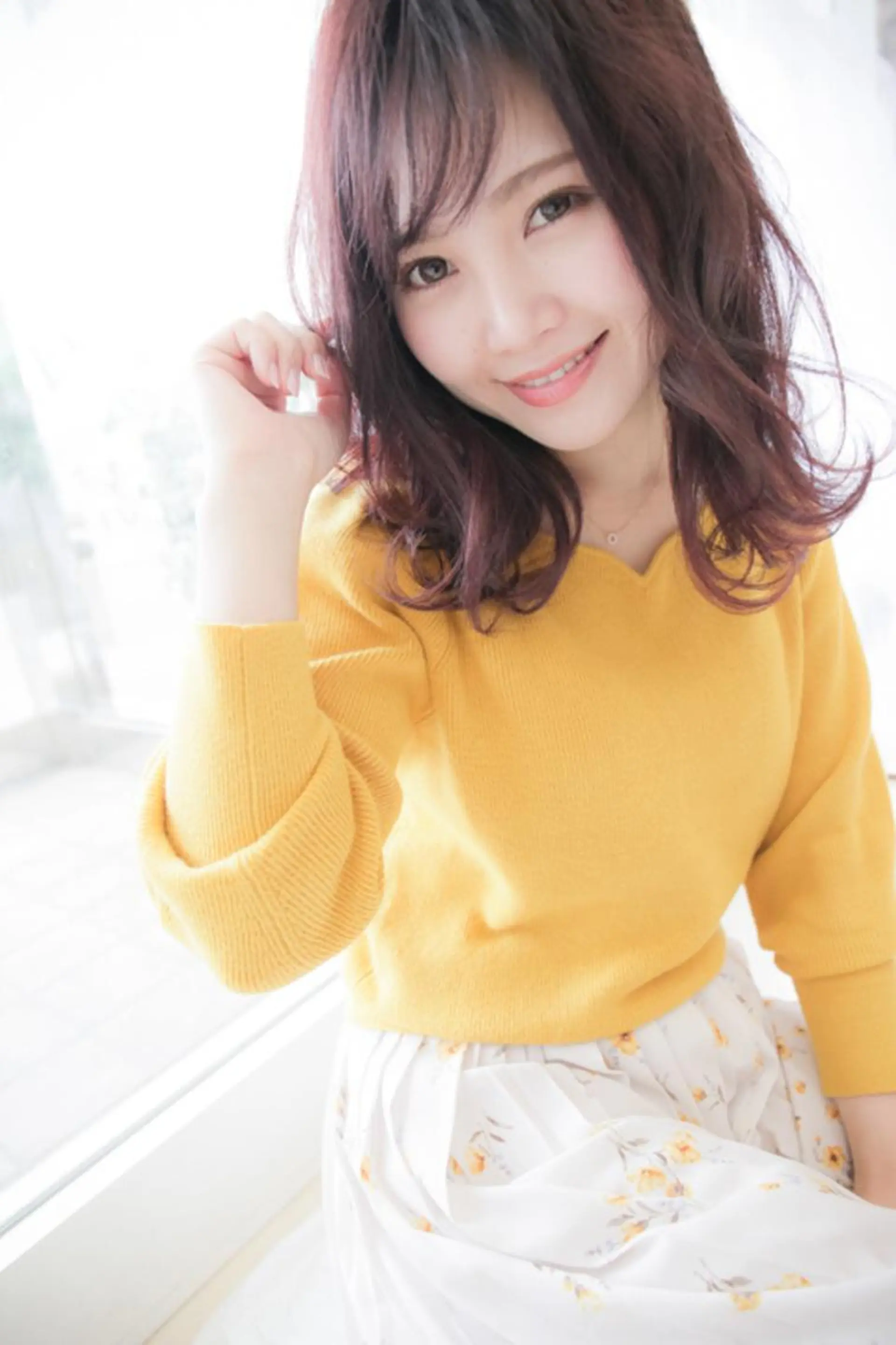 ミディアム カラー パーマ イルミナカラー 髪質改善サロン Liko🌟のヘアスタイル