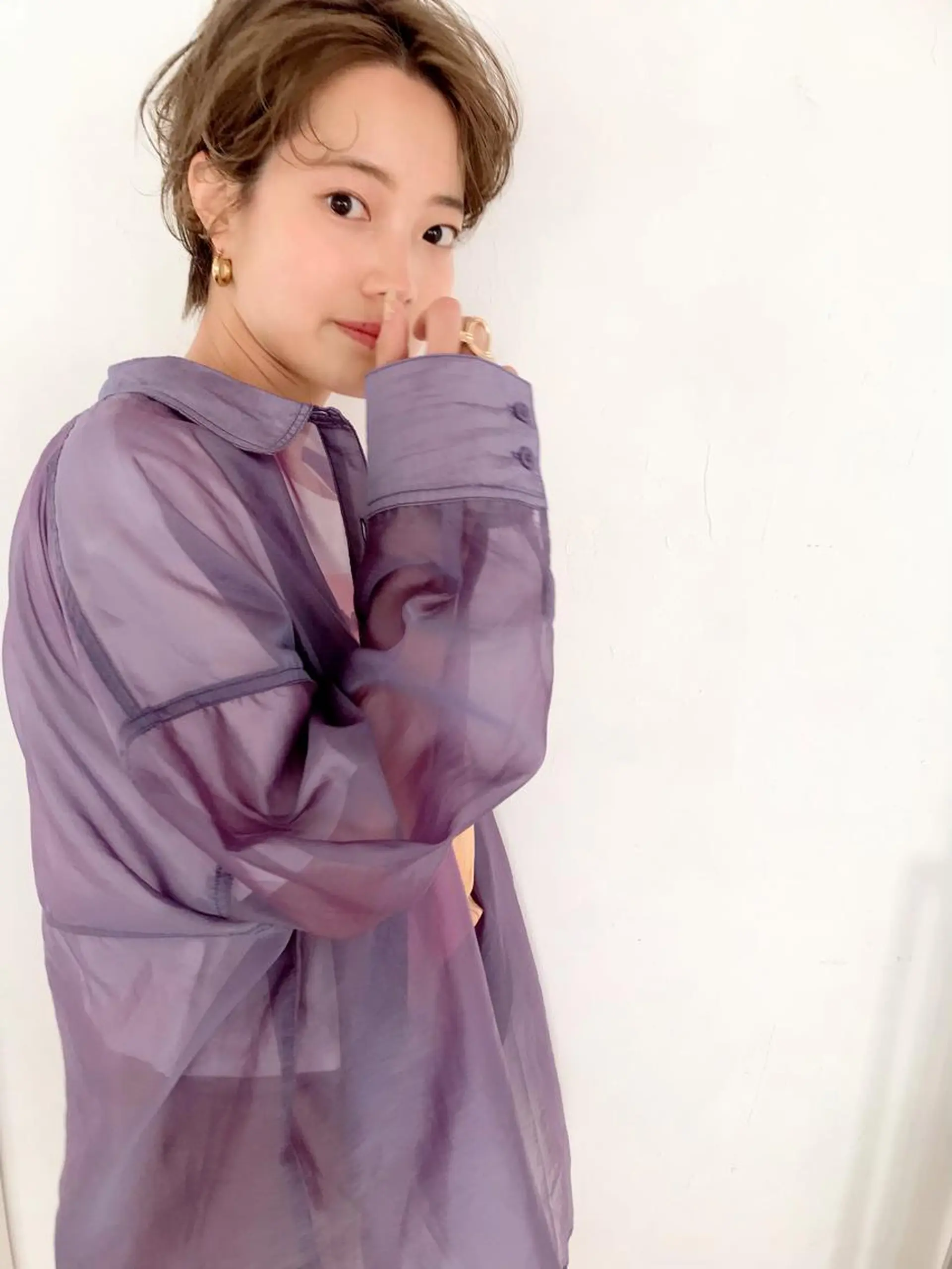 ショート カラー カット ヘアカラー トリートメント ショート ボブ 梅田 木戸健人のヘアスタイル