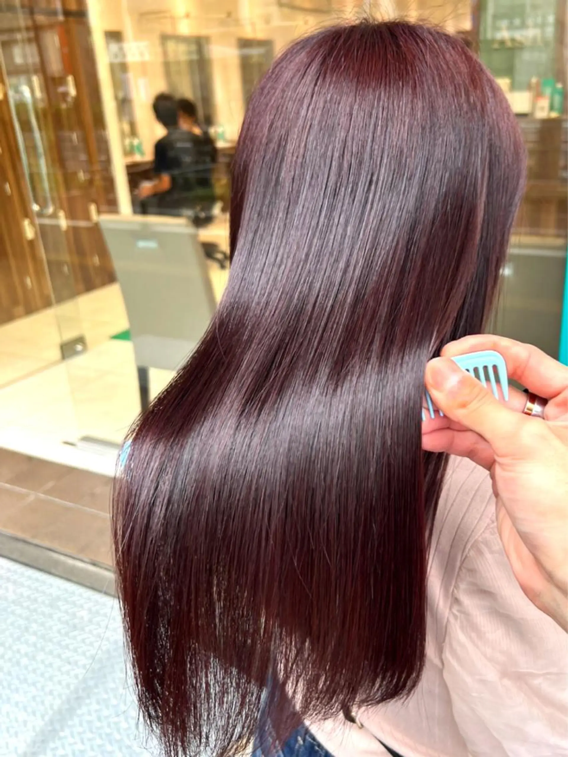 ロング カラー イルミナカラー ピンクカラー ヘアカラー メンズカット/進藤 龍之介のヘアスタイル