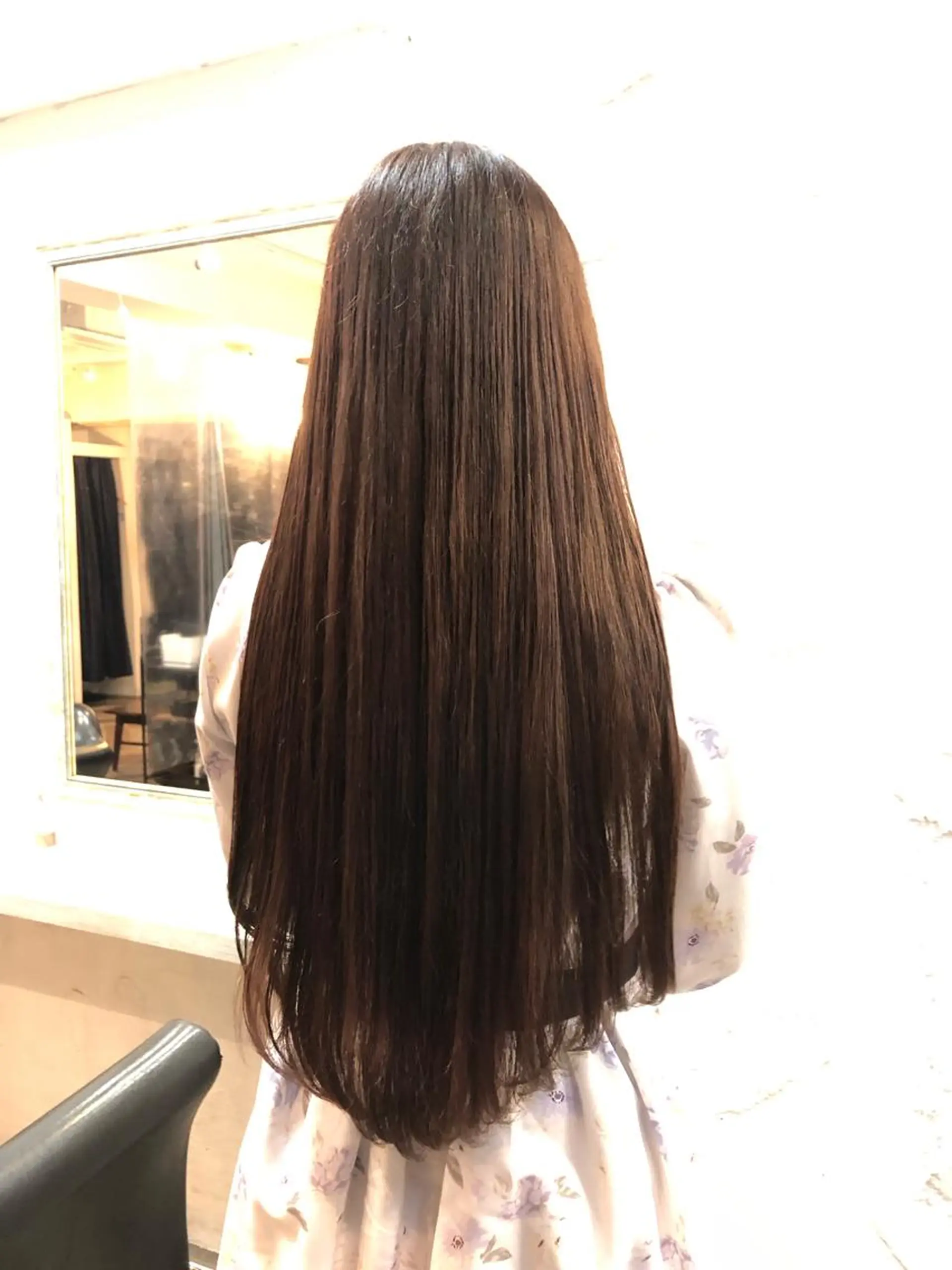 ロング カラー カット ヘアカラー トリートメント 庭山 理沙のヘアスタイル