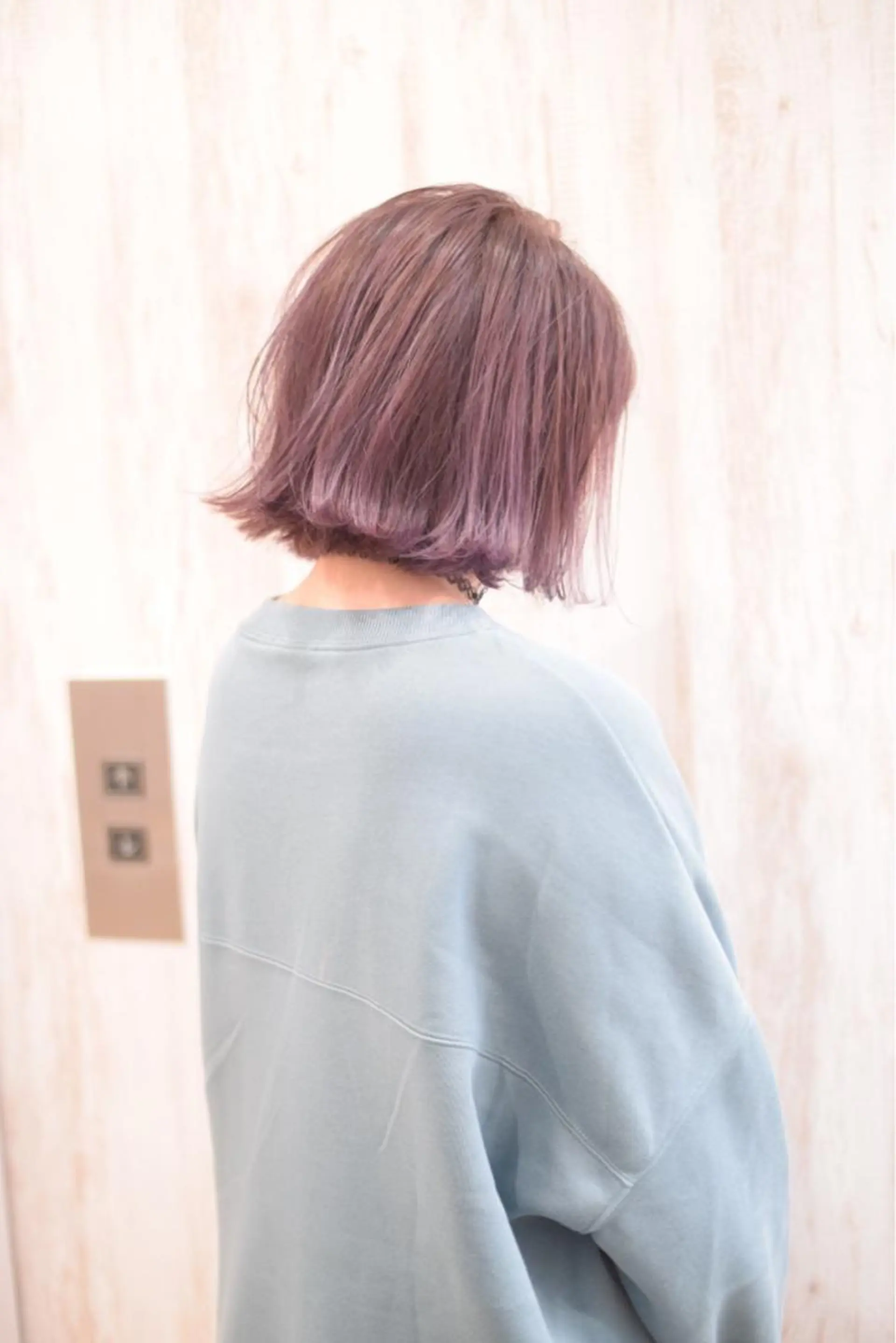 ショート カラー パープルカラー ハイトーンカラー RYUのヘアスタイル
