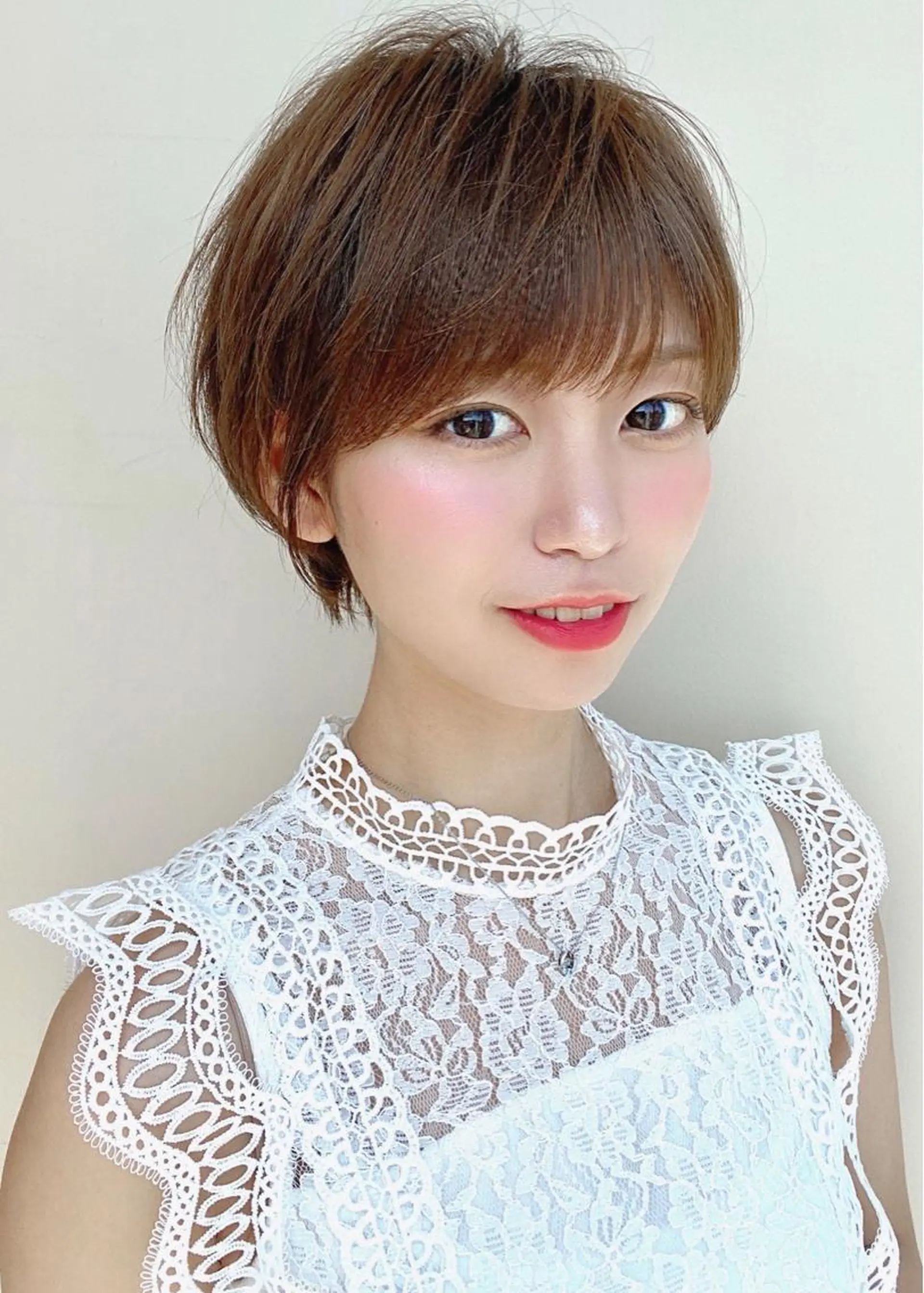 ショート カラー ショートヘア 小顔カット 伊奈 航平のヘアスタイル