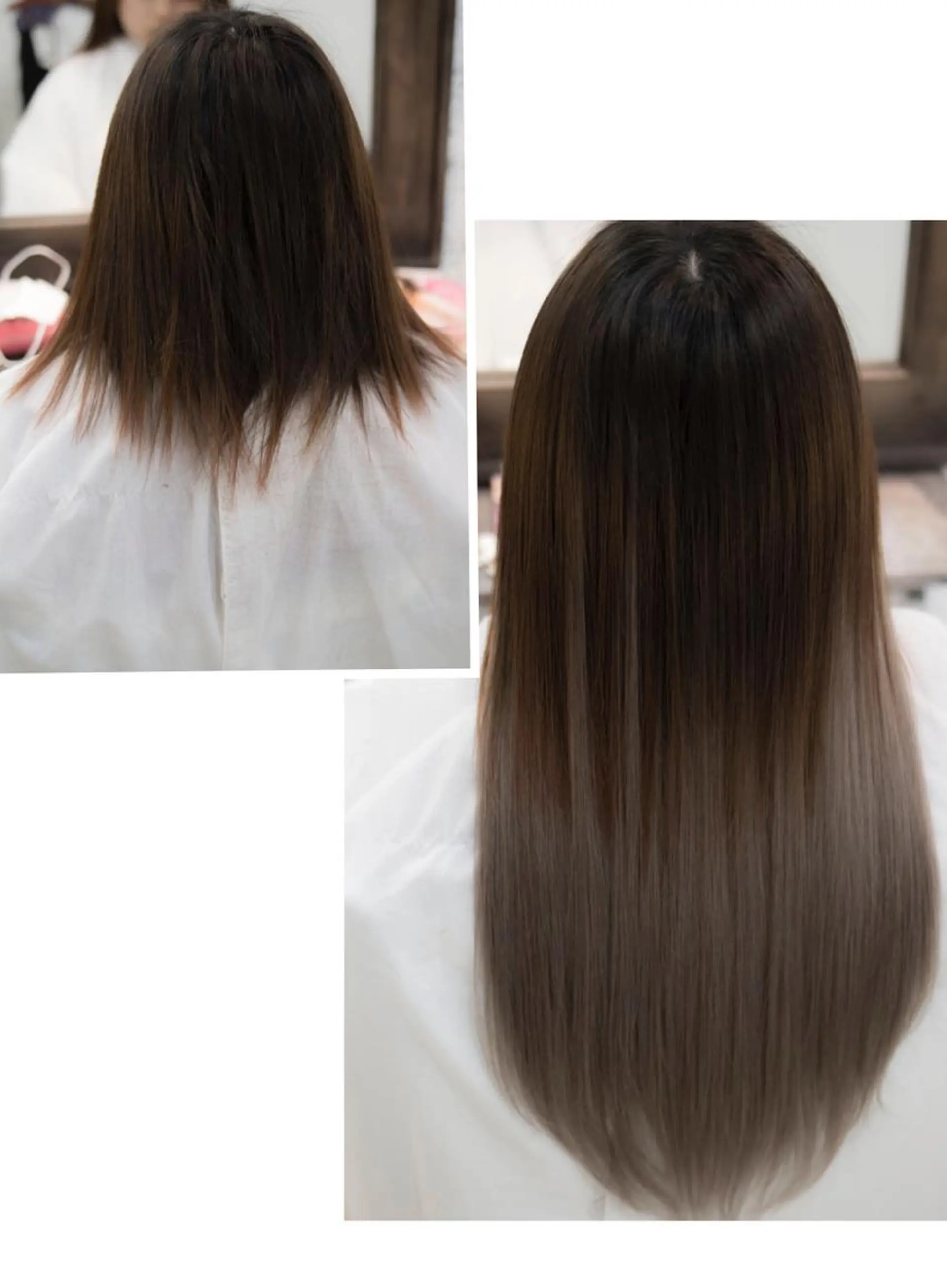 ミディアム シールエクステ エクステ FÜRSTIN所属・西村大悟 ブリーチ縮毛矯正のヘアスタイル