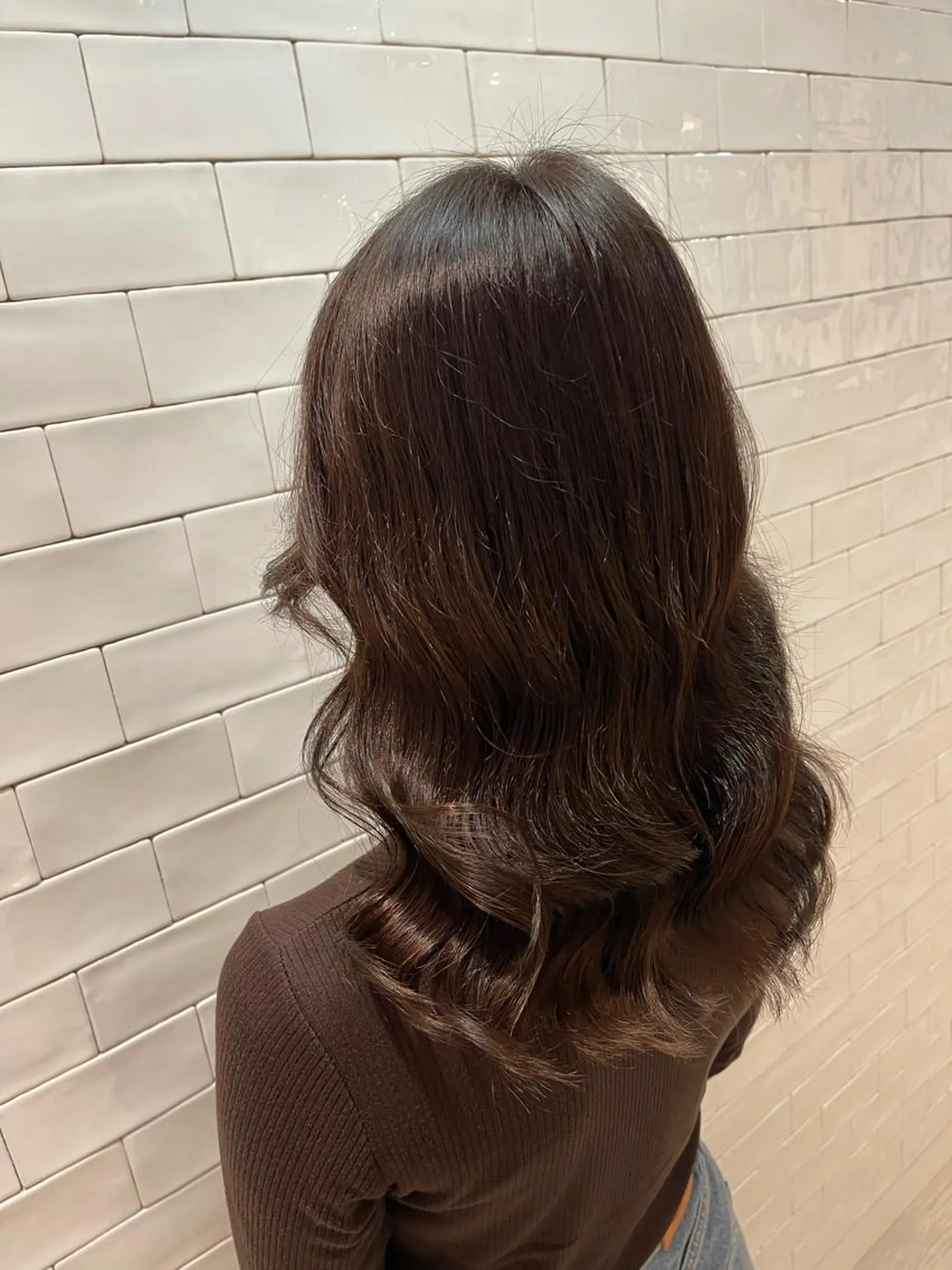 ロング カラー カット ヘアカラー トリートメント &chaLme   心斎橋所属・emi/髪質改善/ 韓国風/艶カラーのヘアスタイル