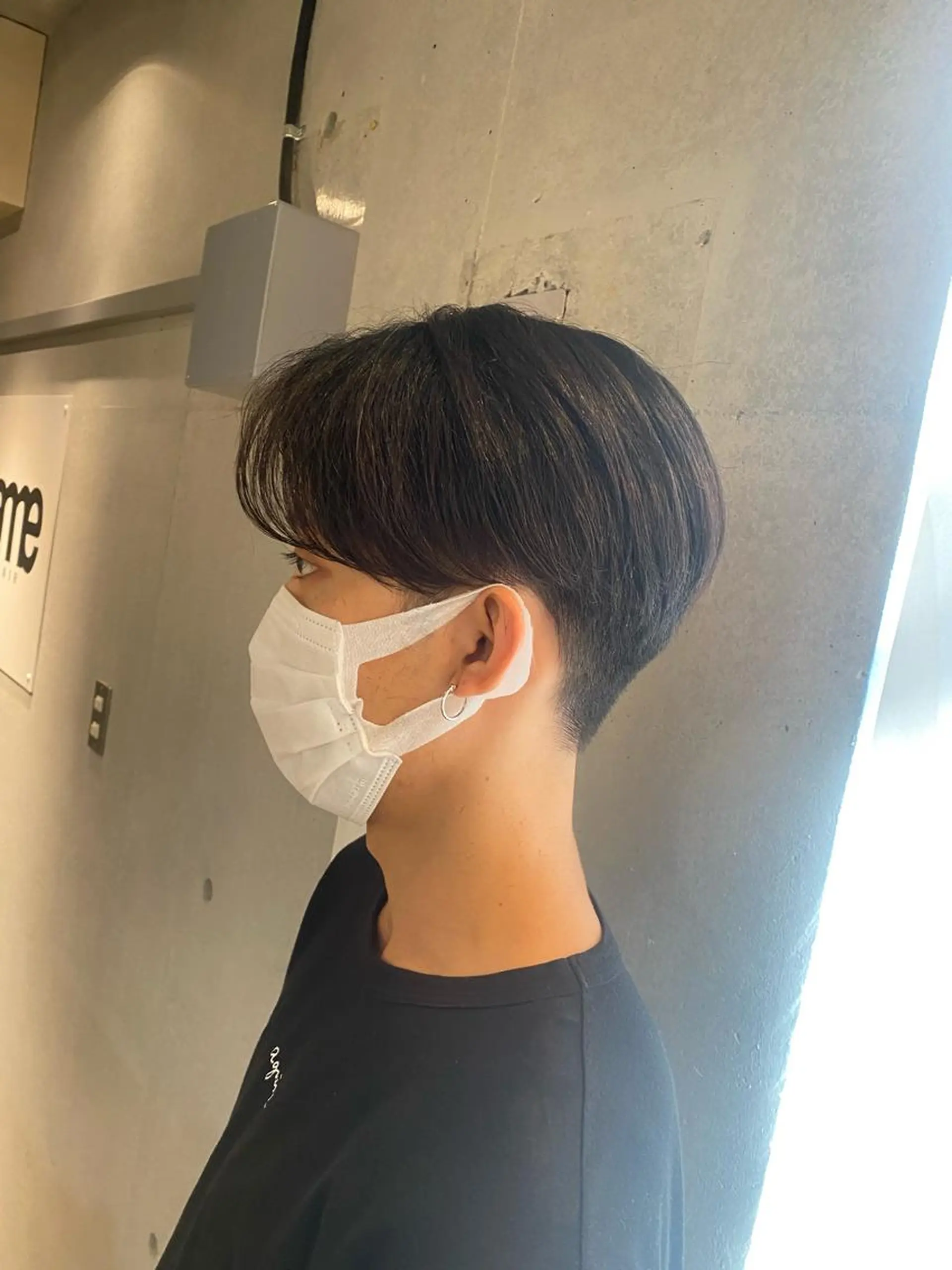 メンズ センターパート カット 西山 恵太郎のヘアスタイル