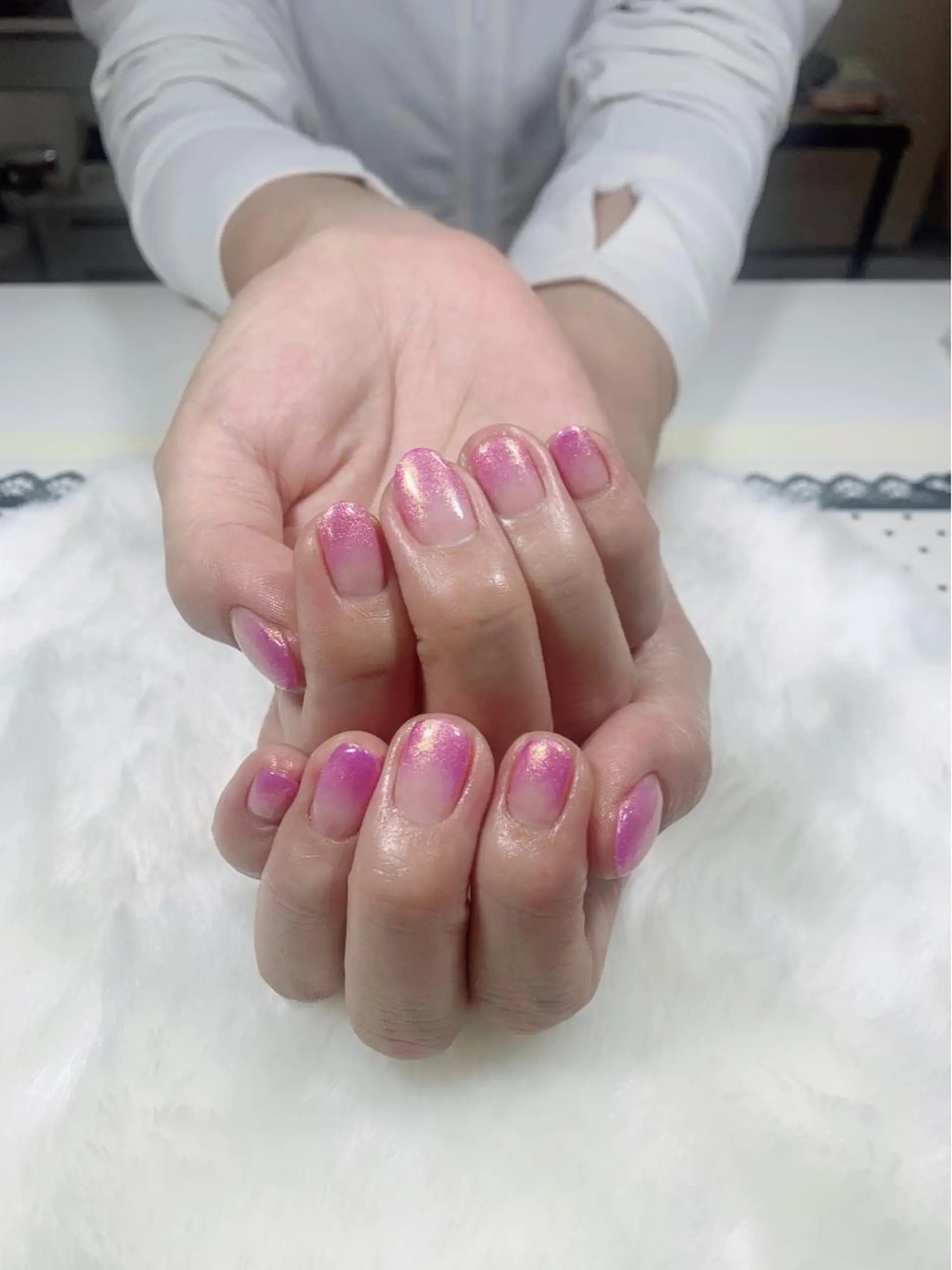 ネイル グラデーション ラメ(グリッター) ラメグラデーション salon EMANのネイルデザイン