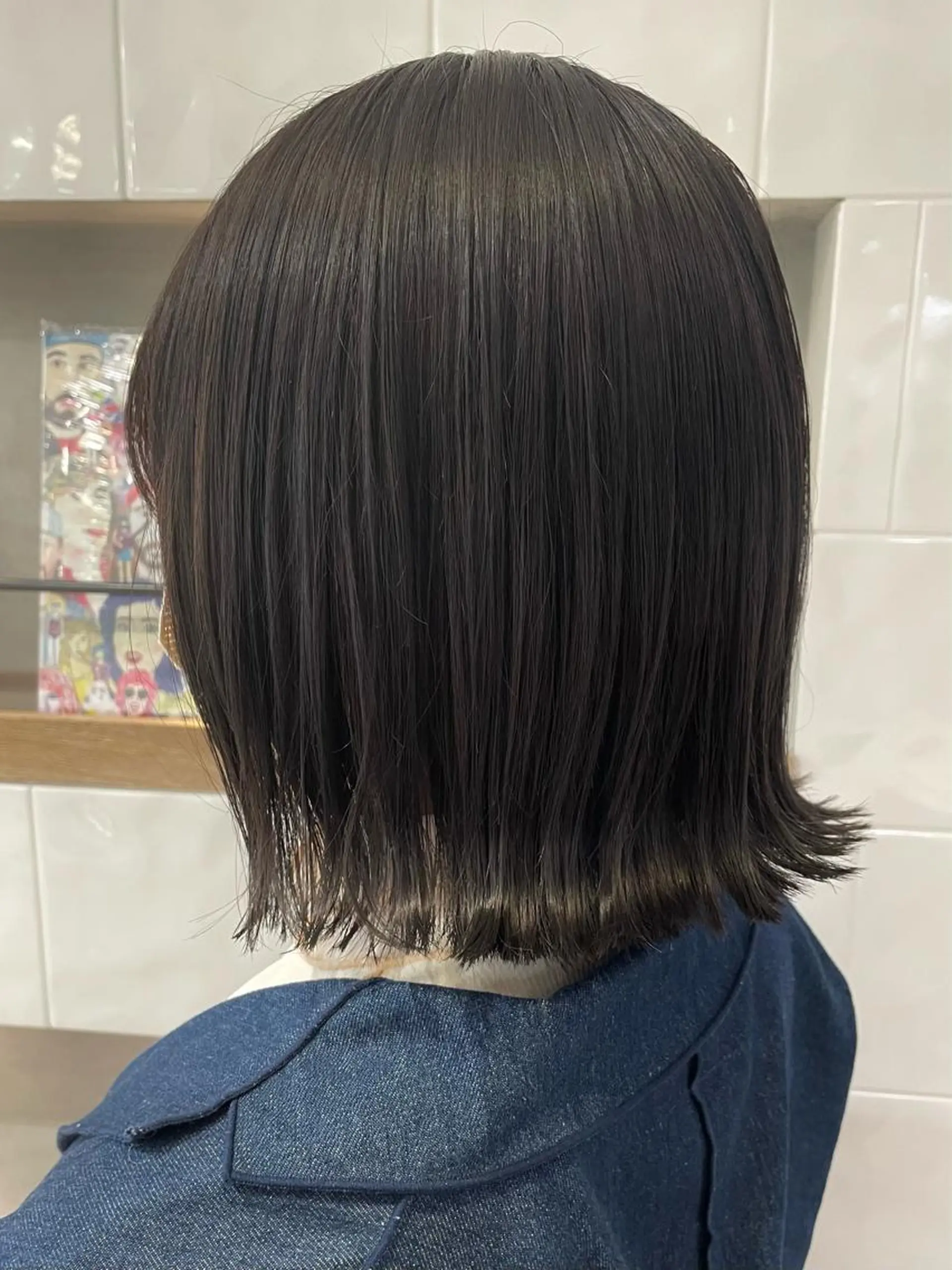 ミディアム カラー グレージュ オリーブグレージュ オリーブグレー ボブ くびれヘア カット ヘアカラー トリートメント 卒業式受付中🌻 肥田亜沙美のその他イメージ