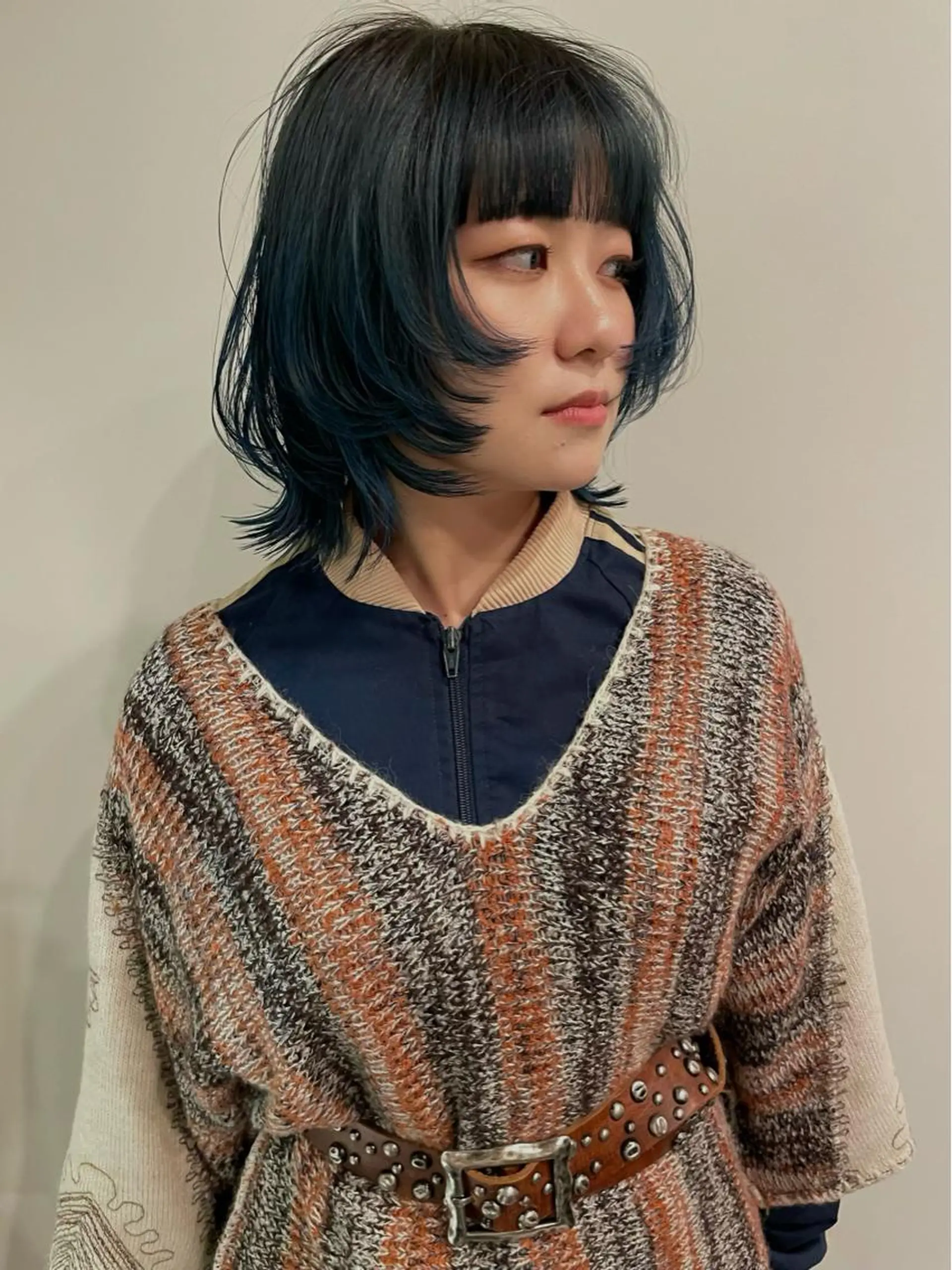ミディアム カラー カット ヘアカラー トリートメント SALOWIN所属・ブリーチ🧹 ボブ✨レイヤーのヘアスタイル